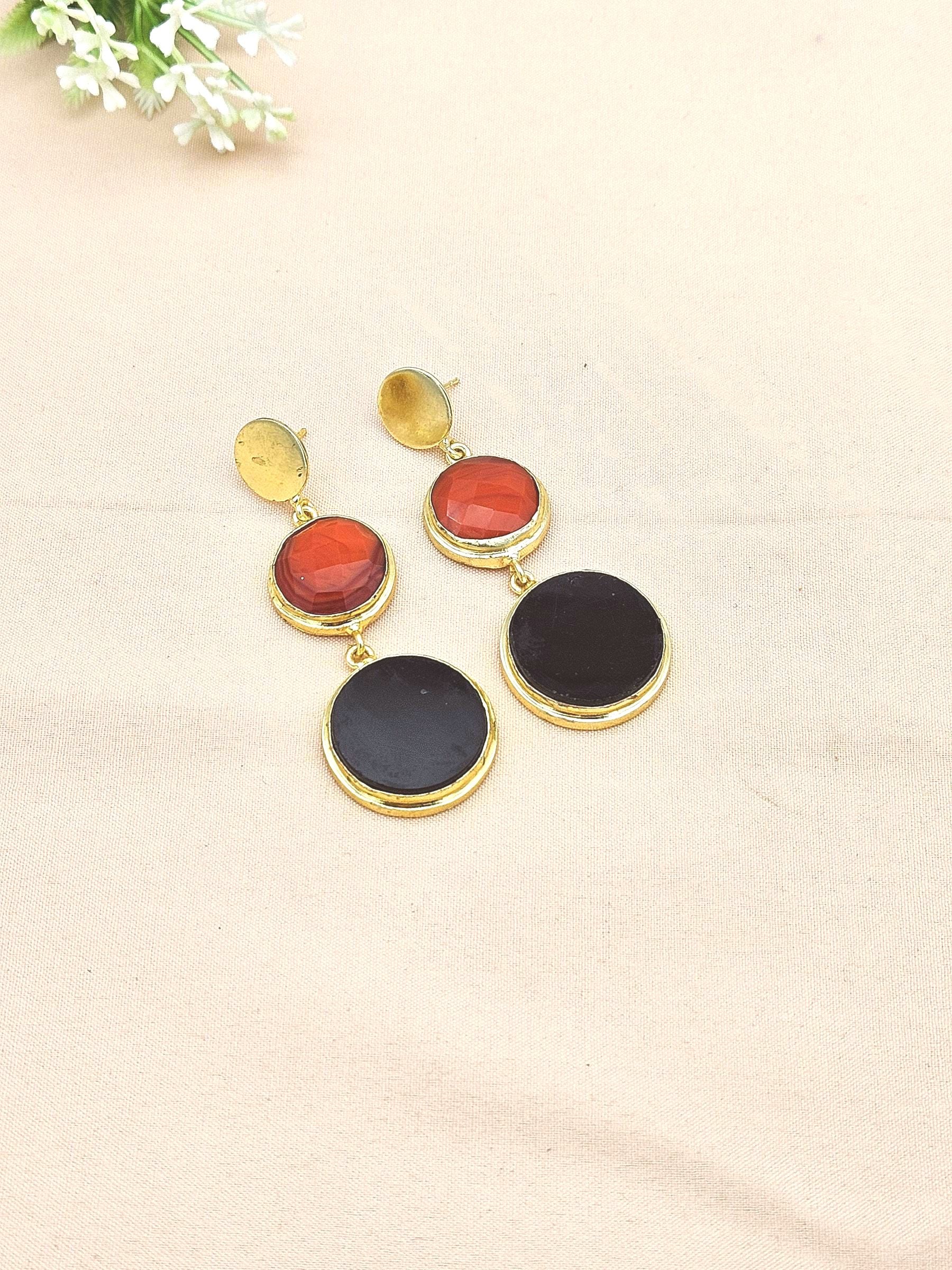 Elegant Gold Plated Imitation stone Charming Designer Dangle Drop Earrings
