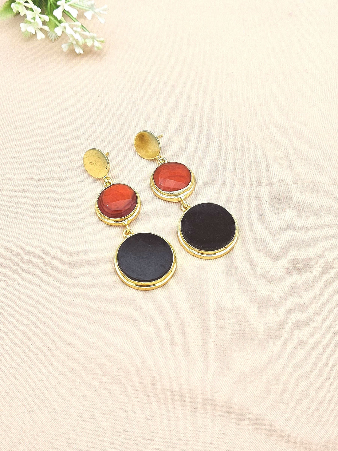 Elegant Gold Plated Imitation stone Charming Designer Dangle Drop Earrings