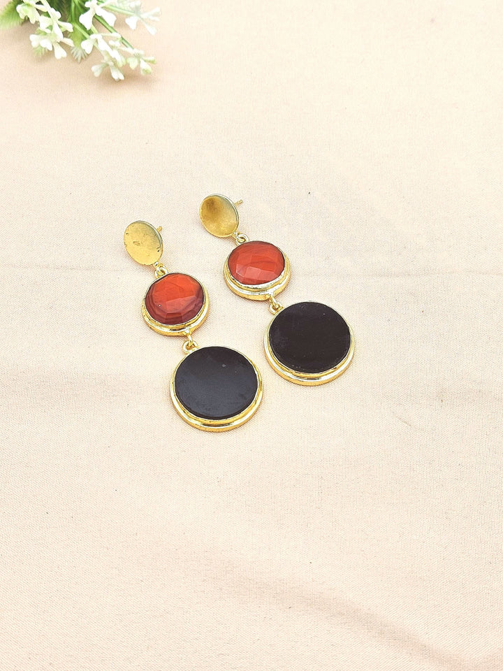 Elegant Gold Plated Imitation stone Charming Designer Dangle Drop Earrings