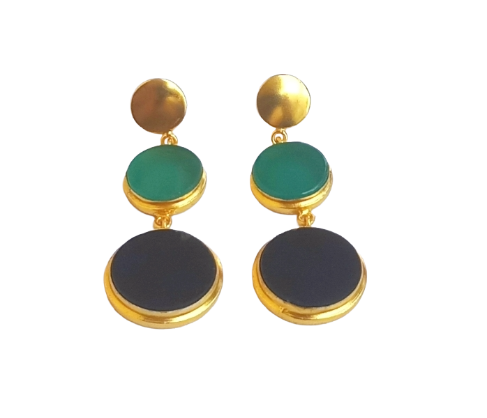 Elegant Gold Plated Imitation stone Charming Designer Dangle Drop Earrings