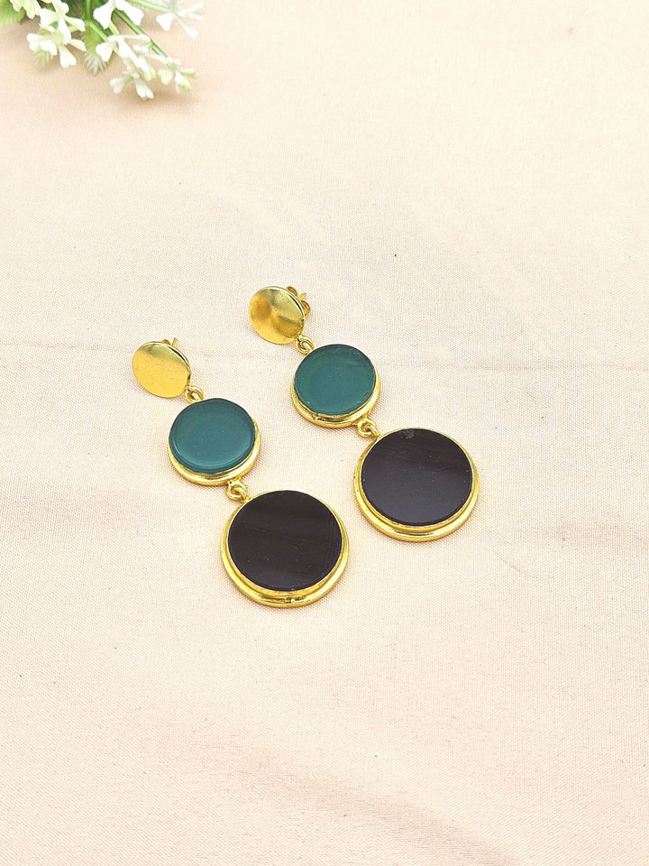 Elegant Gold Plated Imitation stone Charming Designer Dangle Drop Earrings