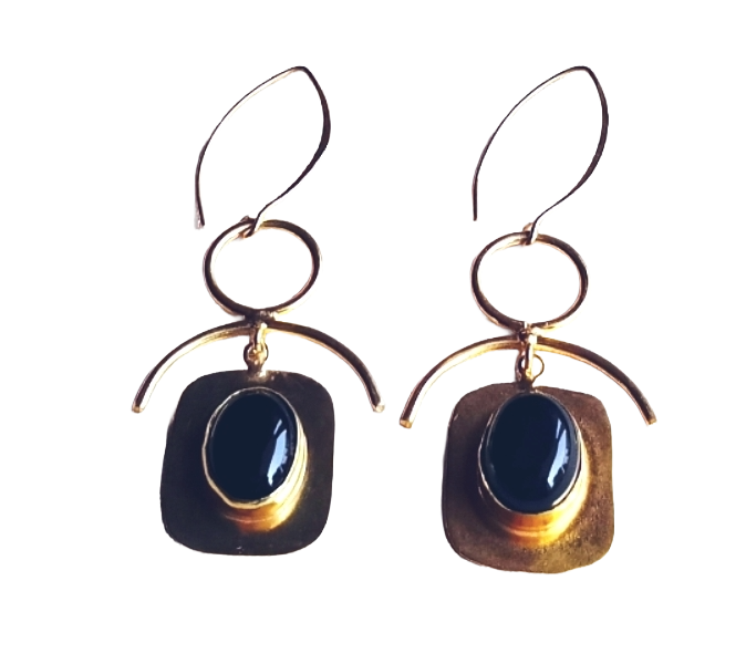 Awesome Gold Plated Semi Precious stone Charming Designer Dangle Drop Earrings