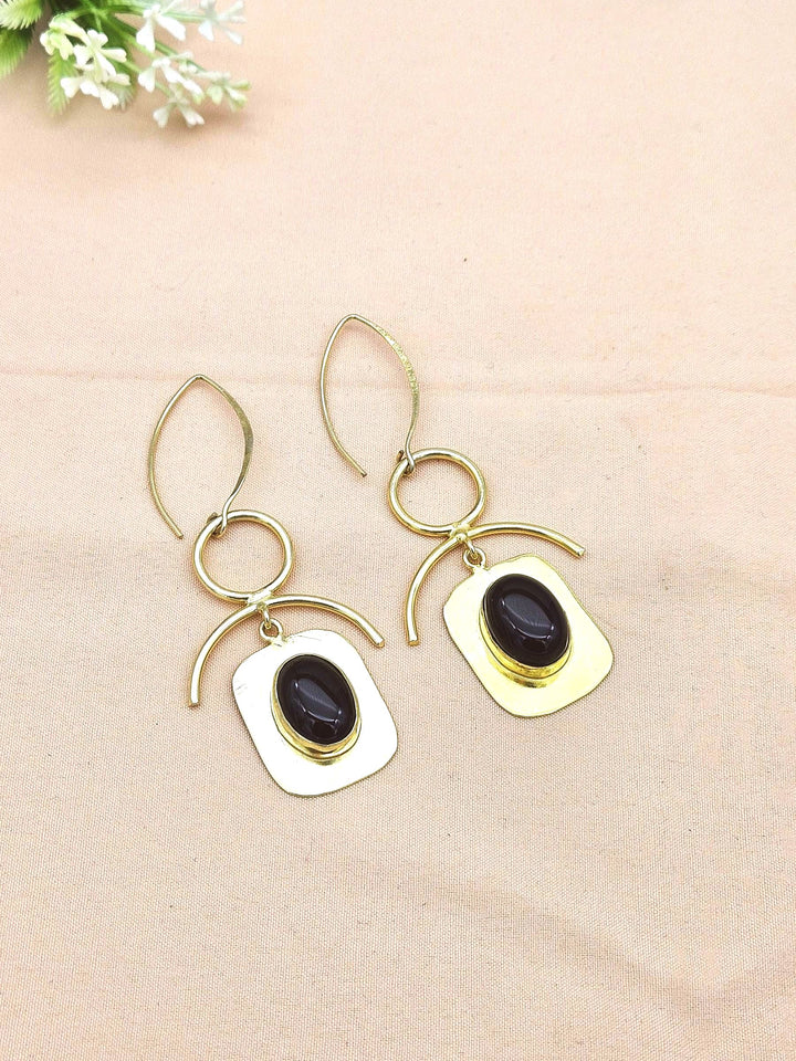 Awesome Gold Plated Semi Precious stone Charming Designer Dangle Drop Earrings