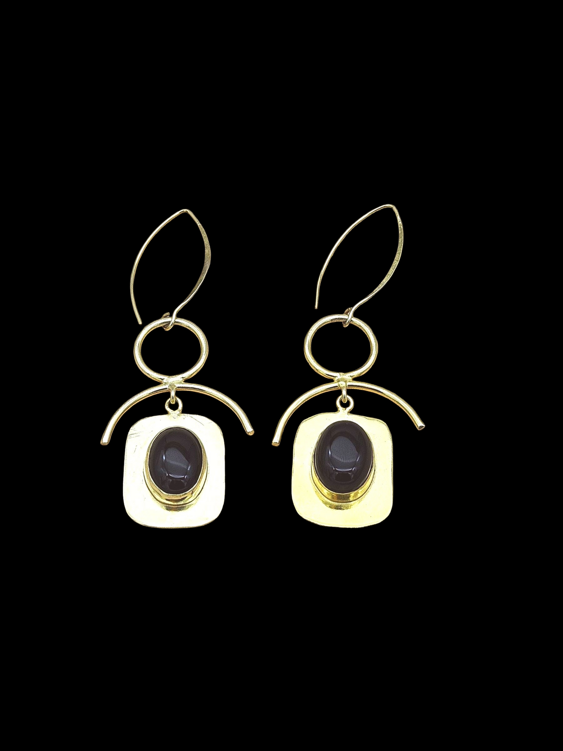 Awesome Gold Plated Semi Precious stone Charming Designer Dangle Drop Earrings