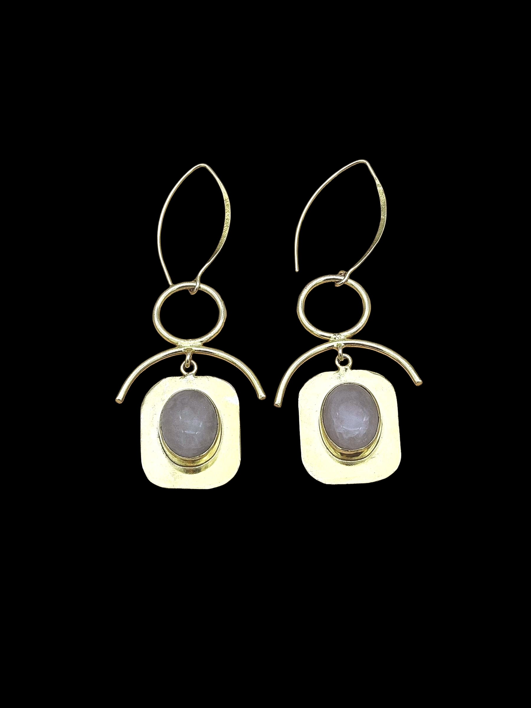Awesome Gold Plated Semi Precious stone Charming Designer Dangle Drop Earrings
