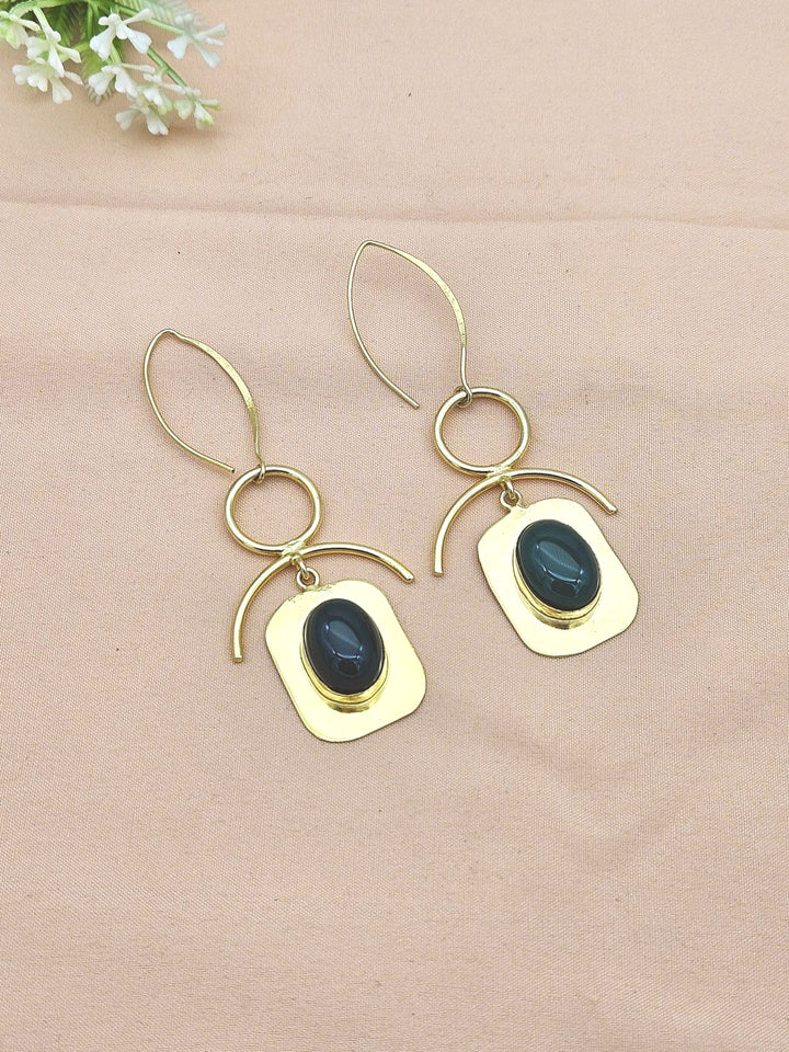 Awesome Gold Plated Semi Precious stone Charming Designer Dangle Drop Earrings