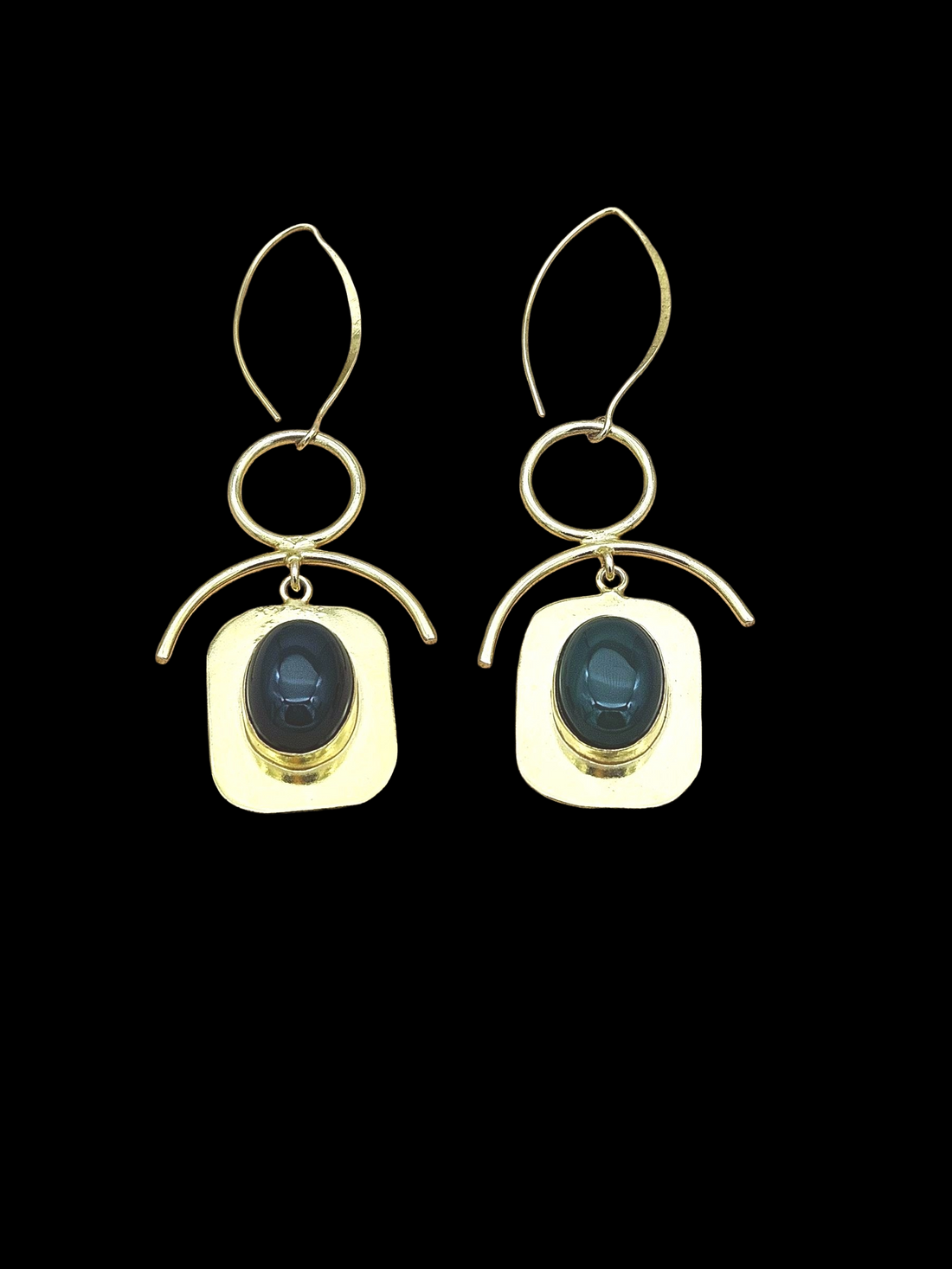 Awesome Gold Plated Semi Precious stone Charming Designer Dangle Drop Earrings