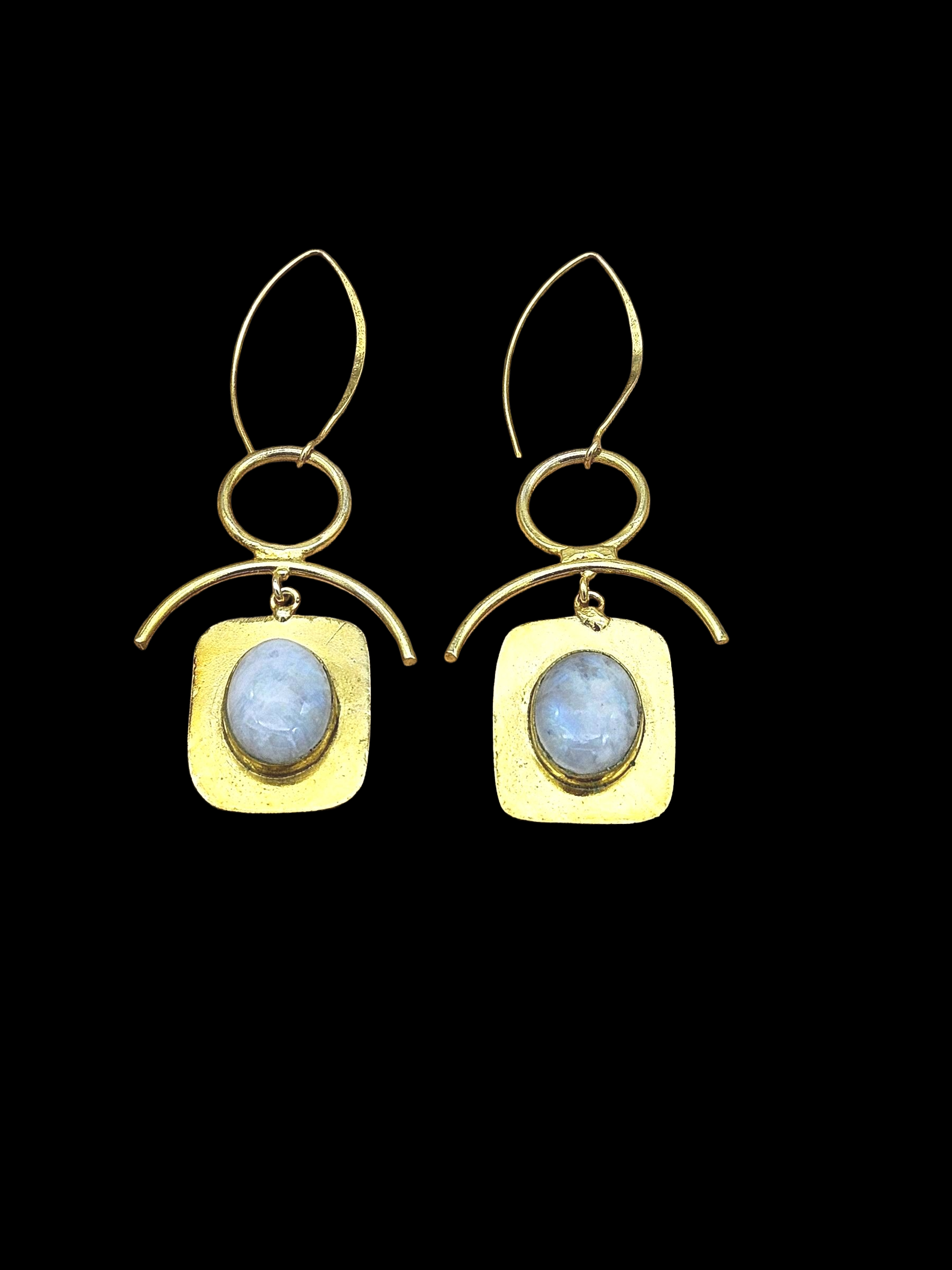 Awesome Gold Plated Semi Precious stone Charming Designer Dangle Drop Earrings