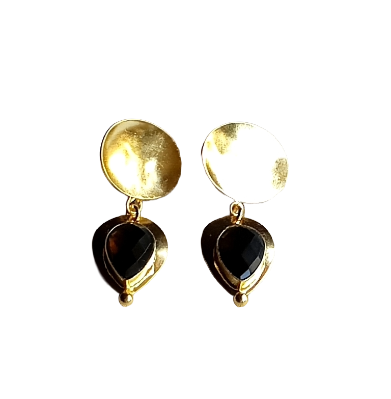 Charming Gold Plated Semi Precious stone Designer Dangle Drop Earrings