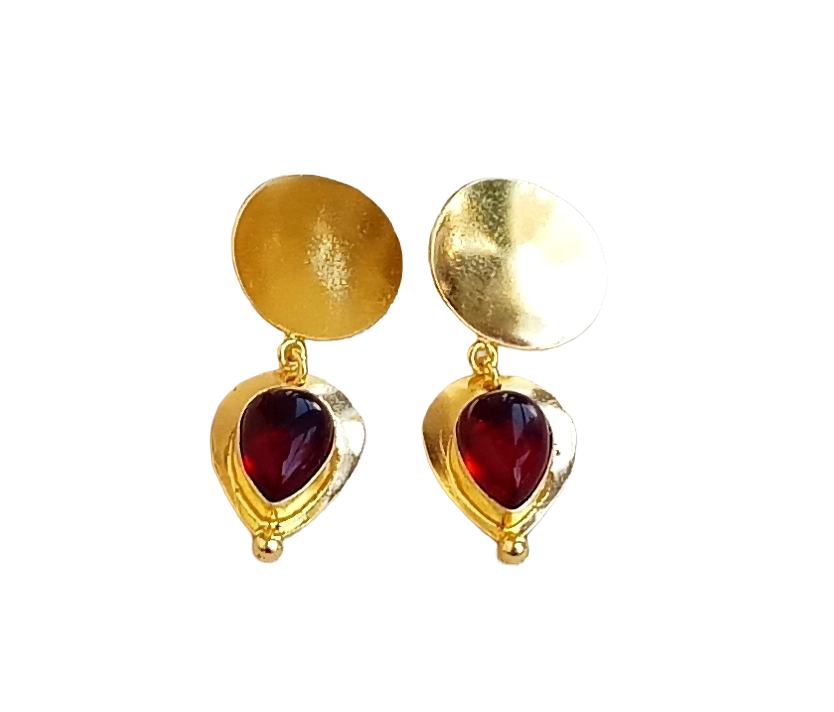 Charming Gold Plated Imitation stone Designer Dangle Drop Earrings