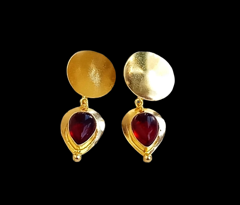 Charming Gold Plated Imitation stone Designer Dangle Drop Earrings