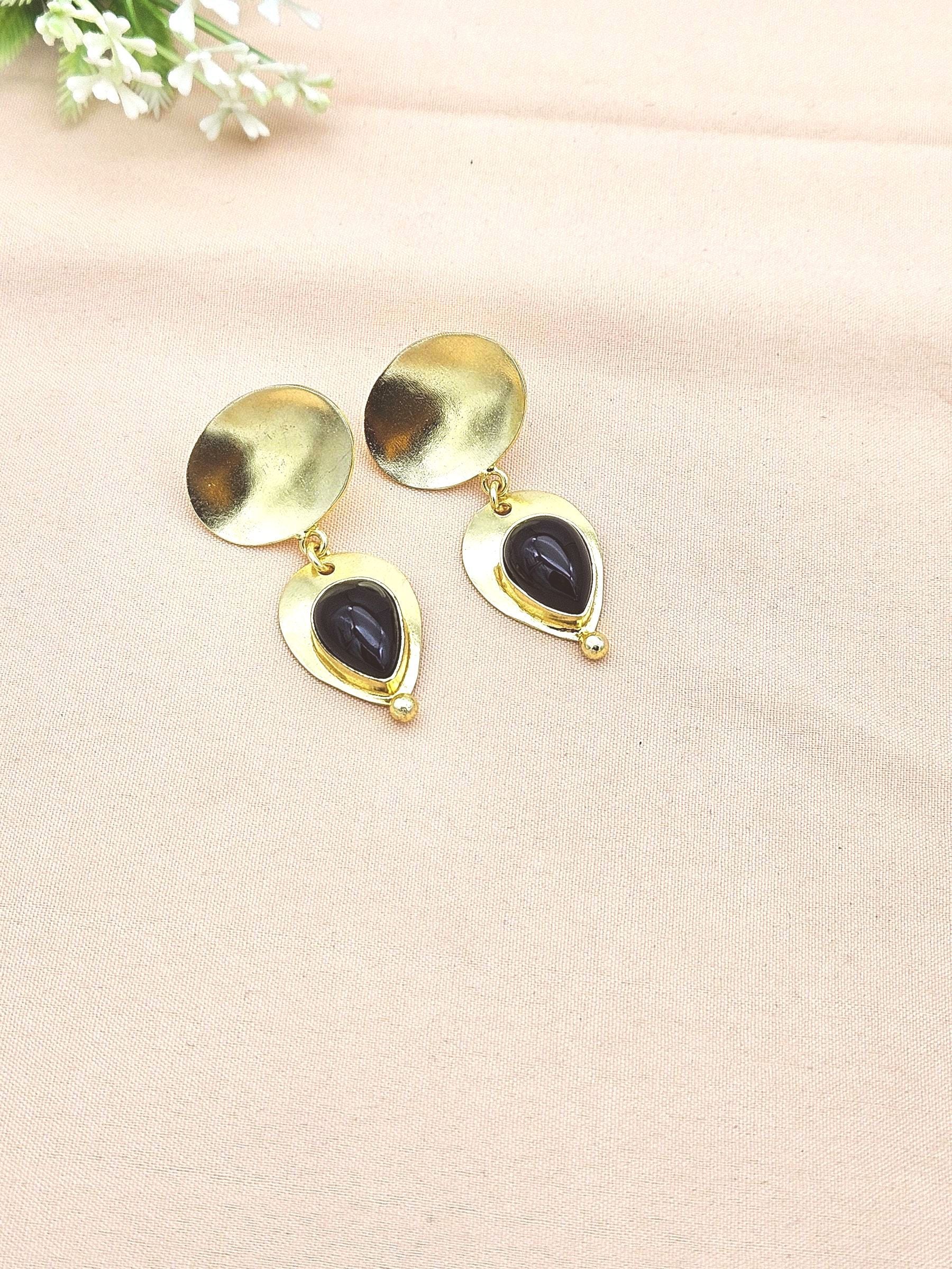 Charming Gold Plated Imitation stone Designer Dangle Drop Earrings
