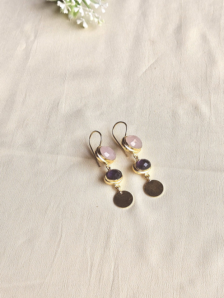 Beautiful Antique Gold Variant Color Gem Stone Light Weight Charming Designer Earring