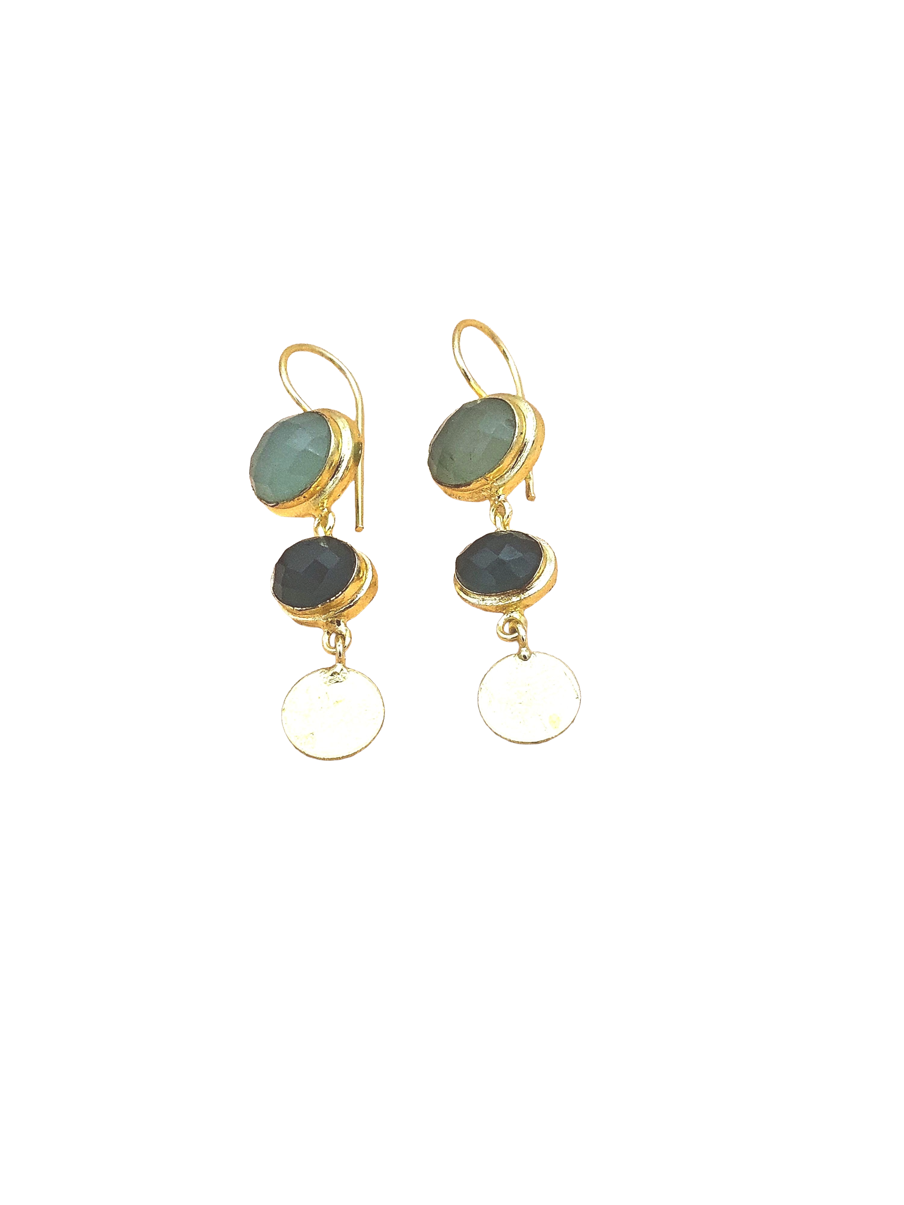 Beautiful Antique Gold Variant Color Gem Stone Light Weight Charming Designer Earring
