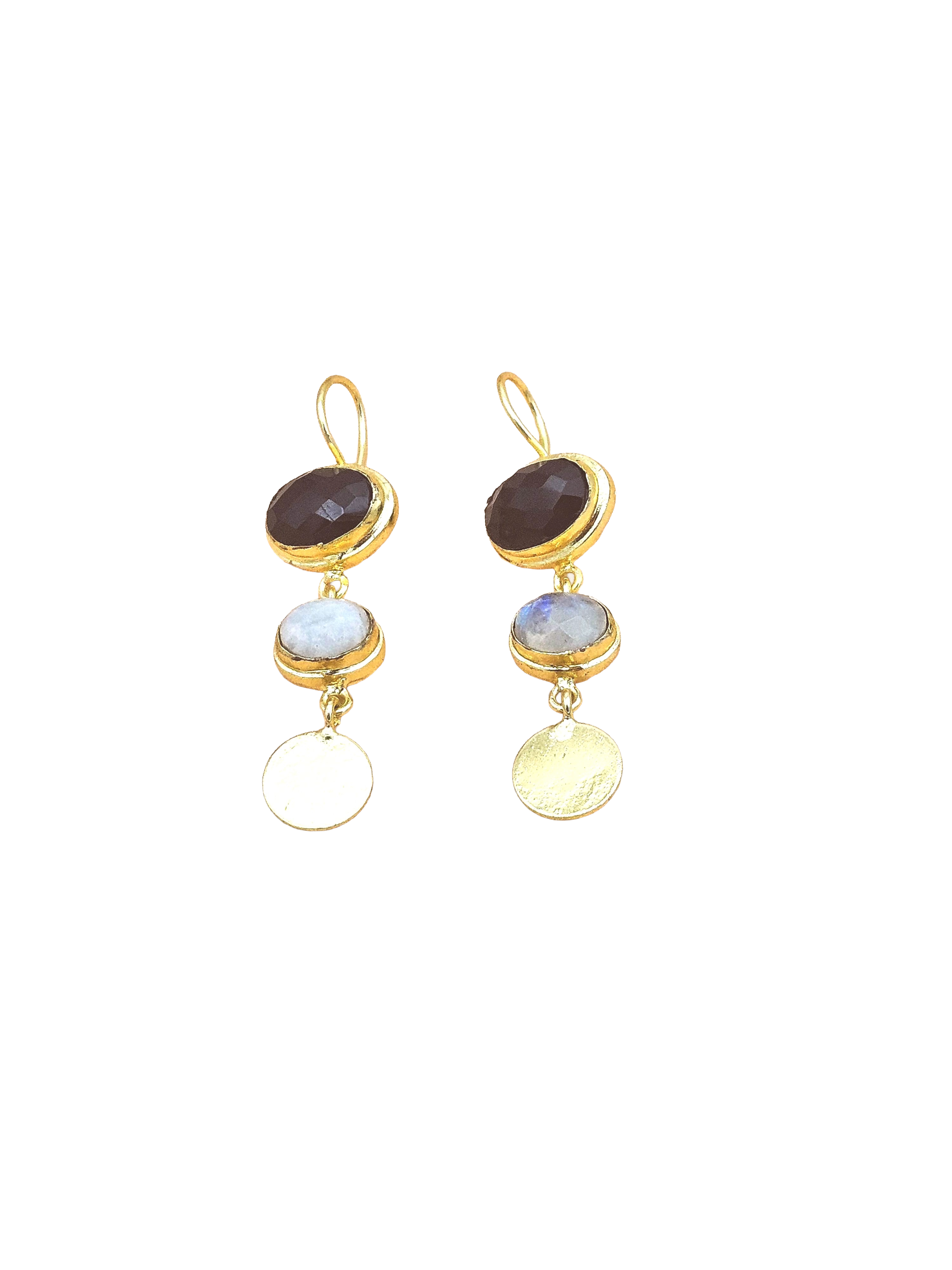 Beautiful Antique Gold Variant Color Gem Stone Light Weight Charming Designer Earring