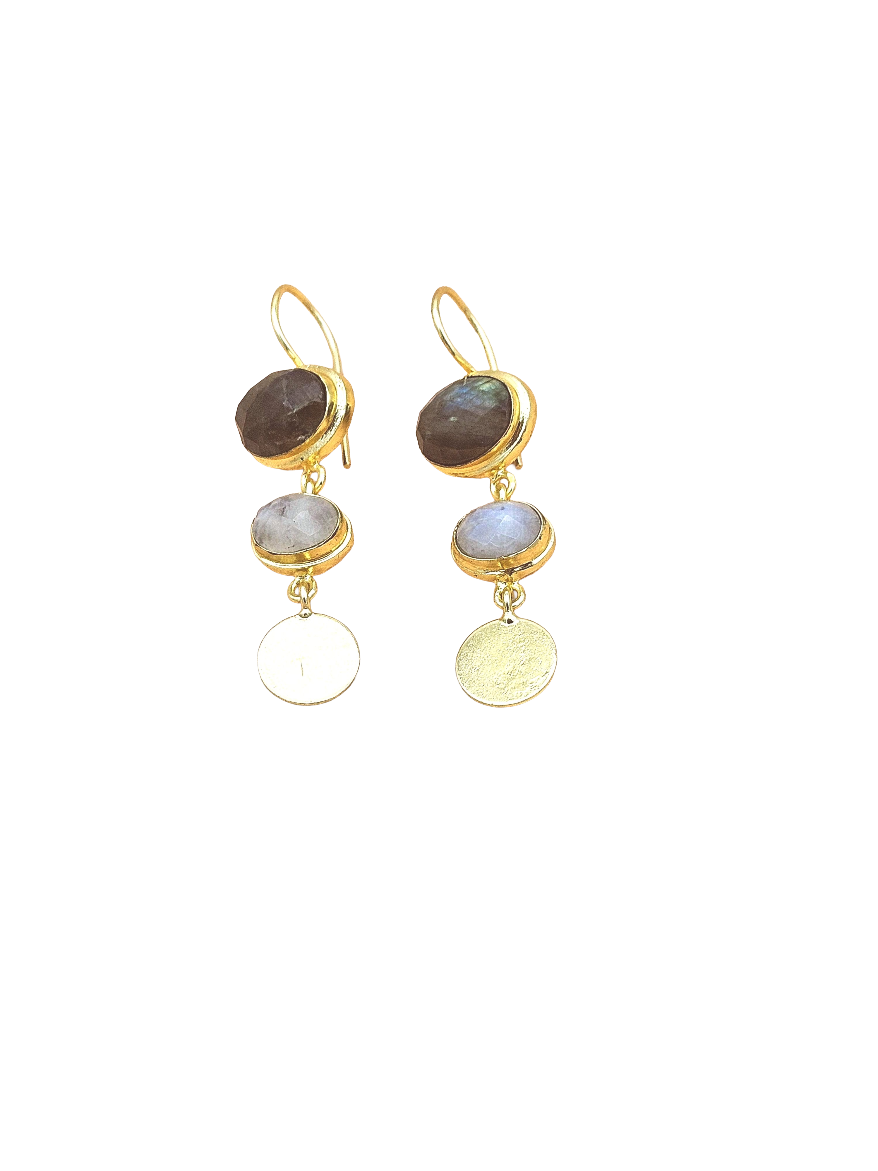 Beautiful Antique Gold Variant Color Gem Stone Light Weight Charming Designer Earring