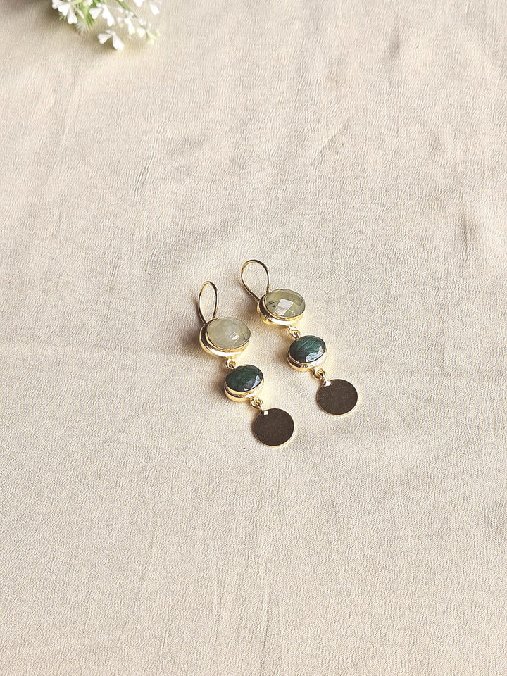 Beautiful Antique Gold Variant Color Gem Stone Light Weight Charming Designer Earring