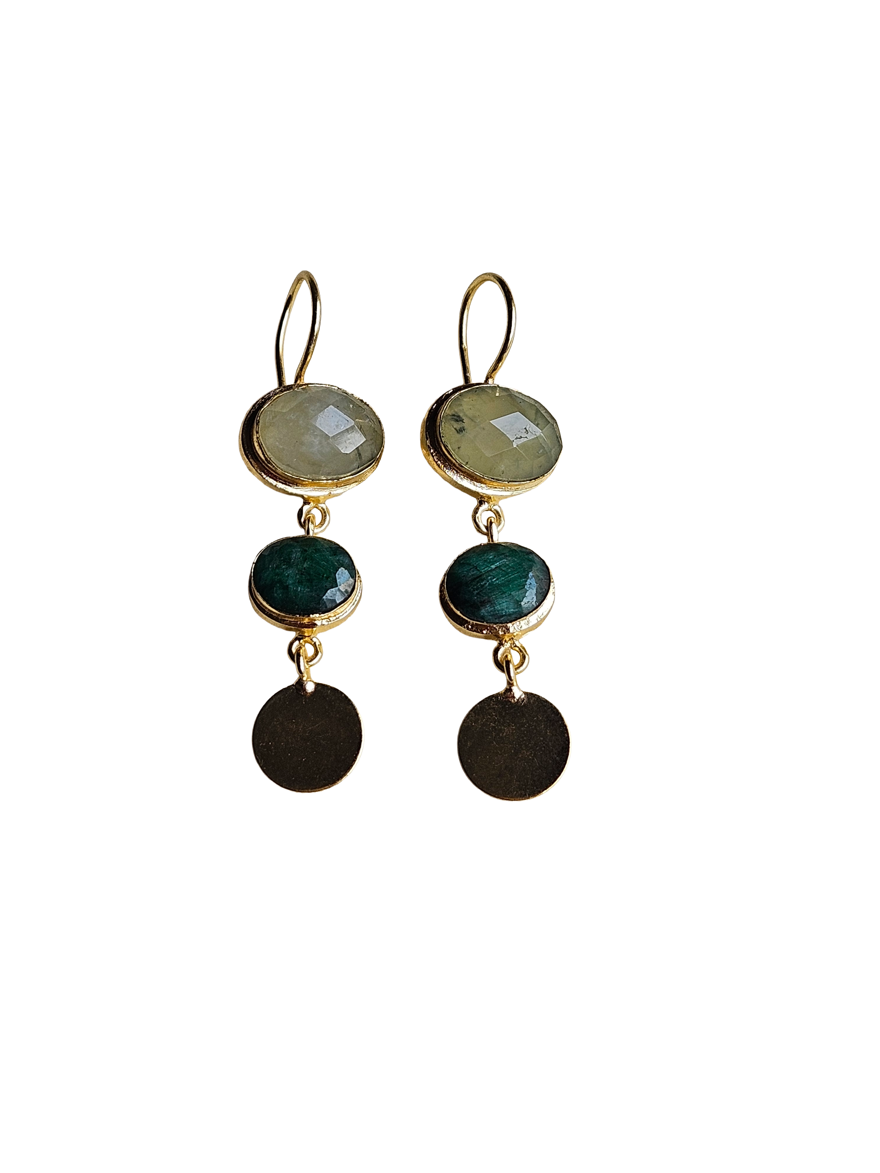 Beautiful Antique Gold Variant Color Gem Stone Light Weight Charming Designer Earring