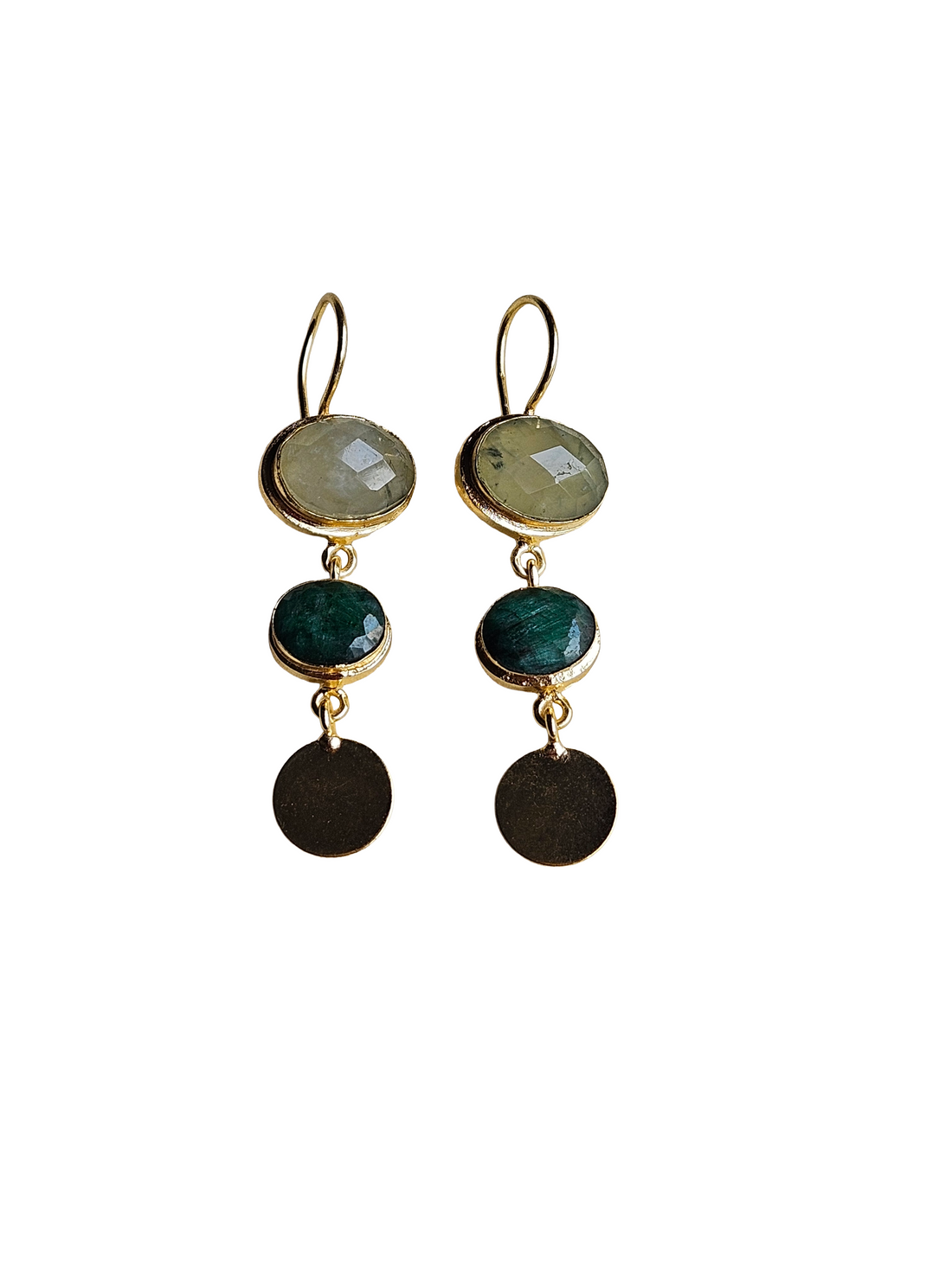 Beautiful Antique Gold Variant Color Gem Stone Light Weight Charming Designer Earring