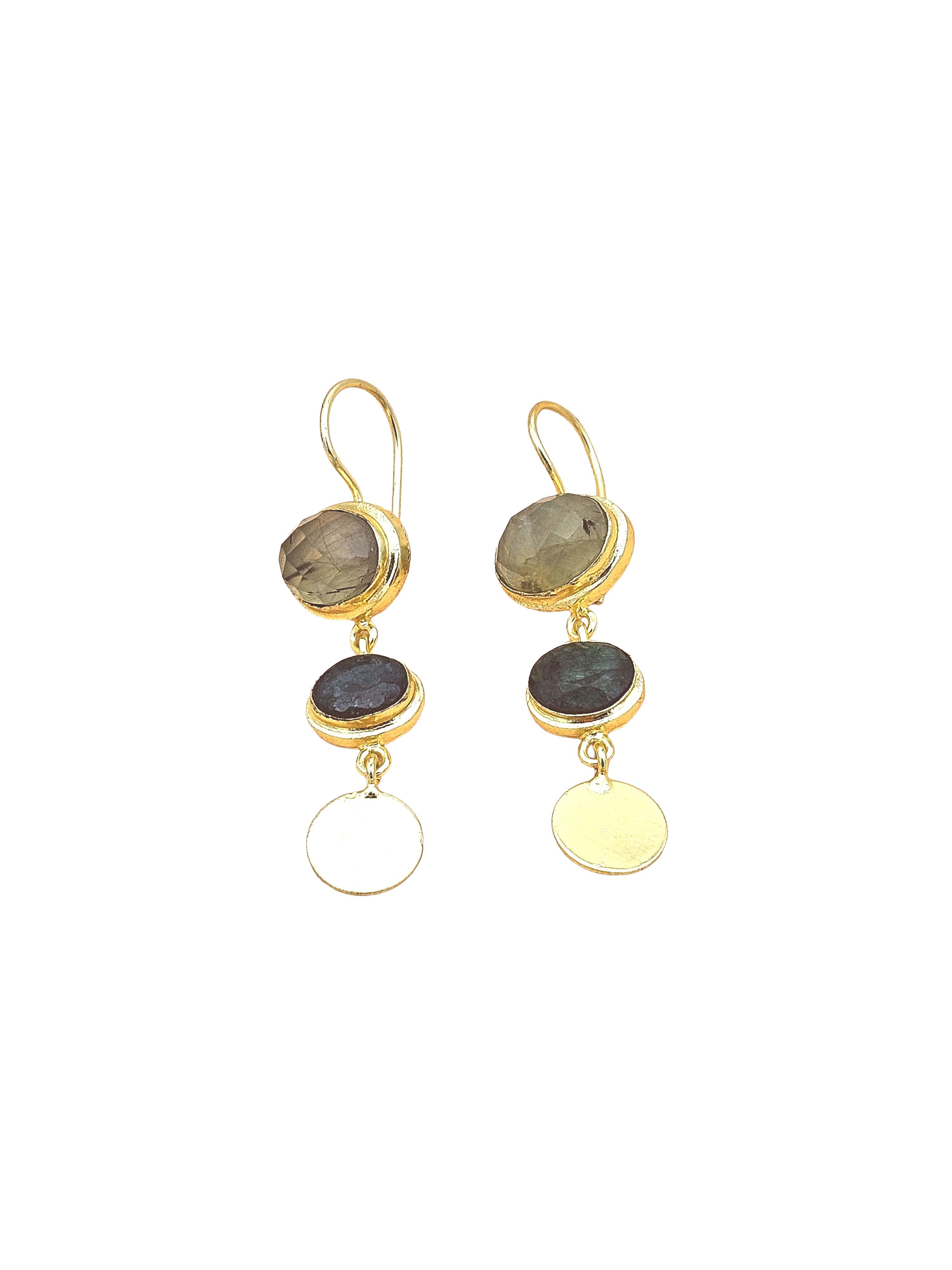 Beautiful Antique Gold Variant Color Gem Stone Light Weight Charming Designer Earring