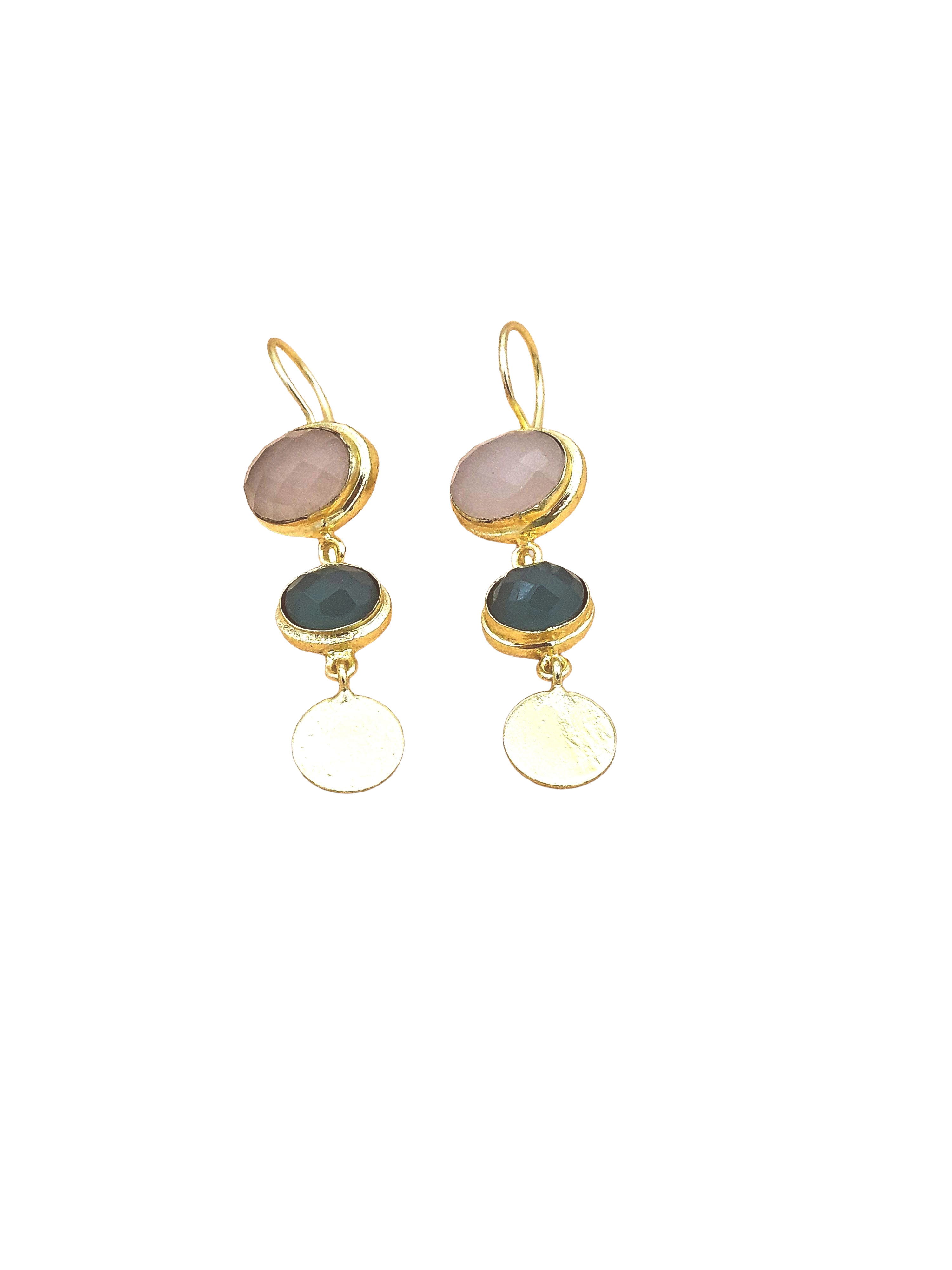 Beautiful Antique Gold Variant Color Gem Stone Light Weight Charming Designer Earring