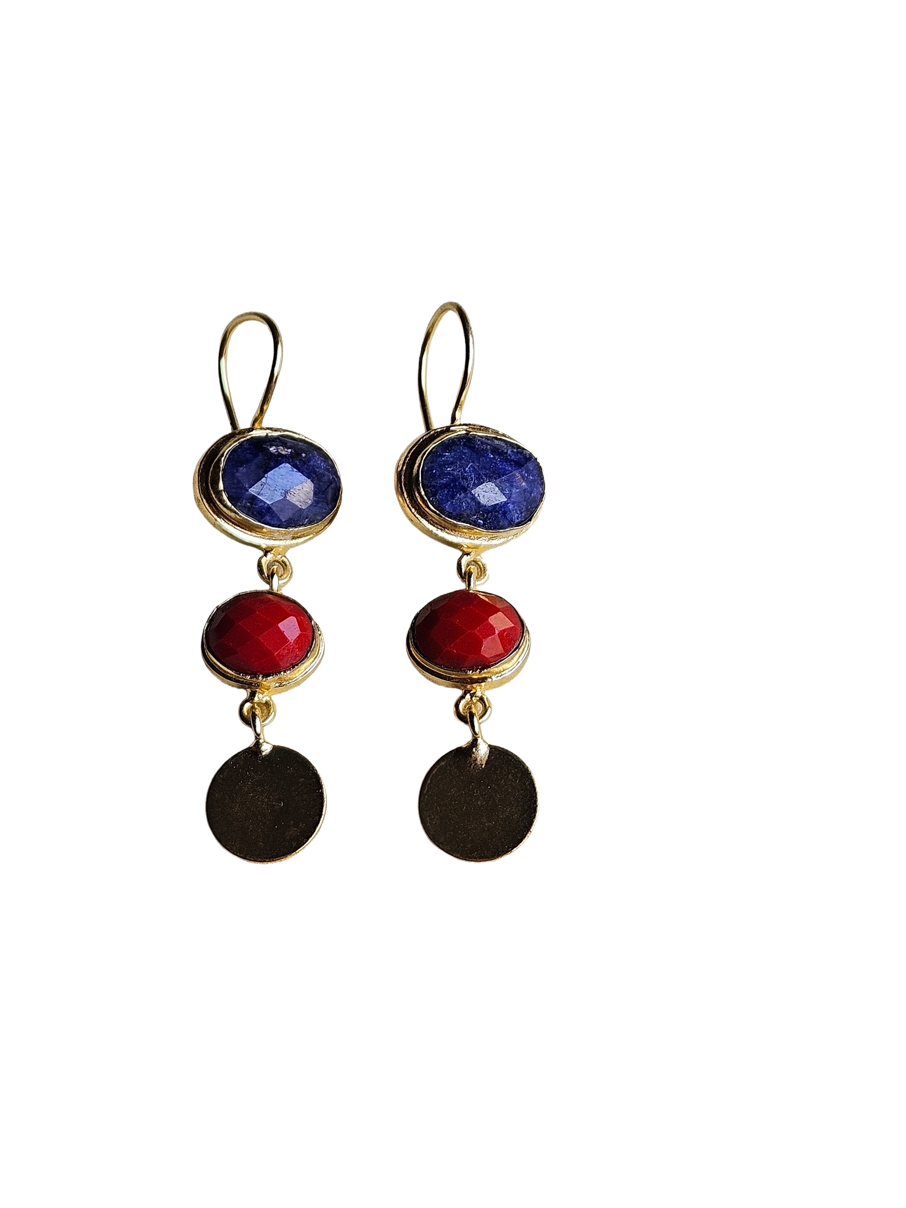 Beautiful Antique Gold Variant Color Gem Stone Light Weight Charming Designer Earring