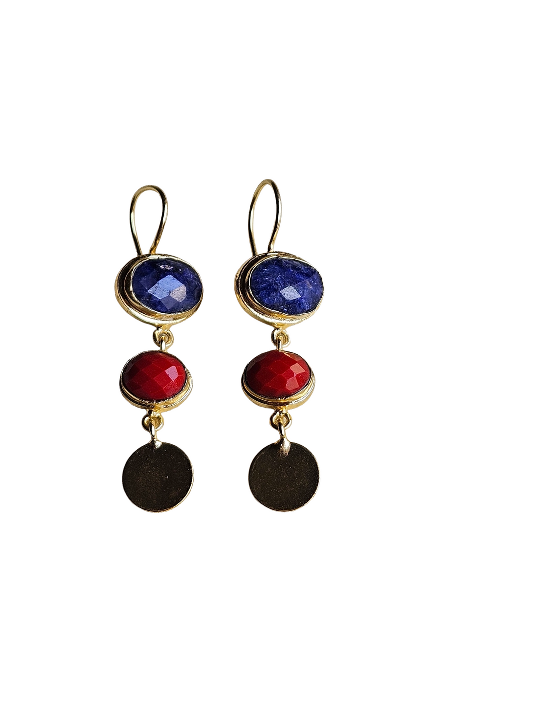 Beautiful Antique Gold Variant Color Gem Stone Light Weight Charming Designer Earring