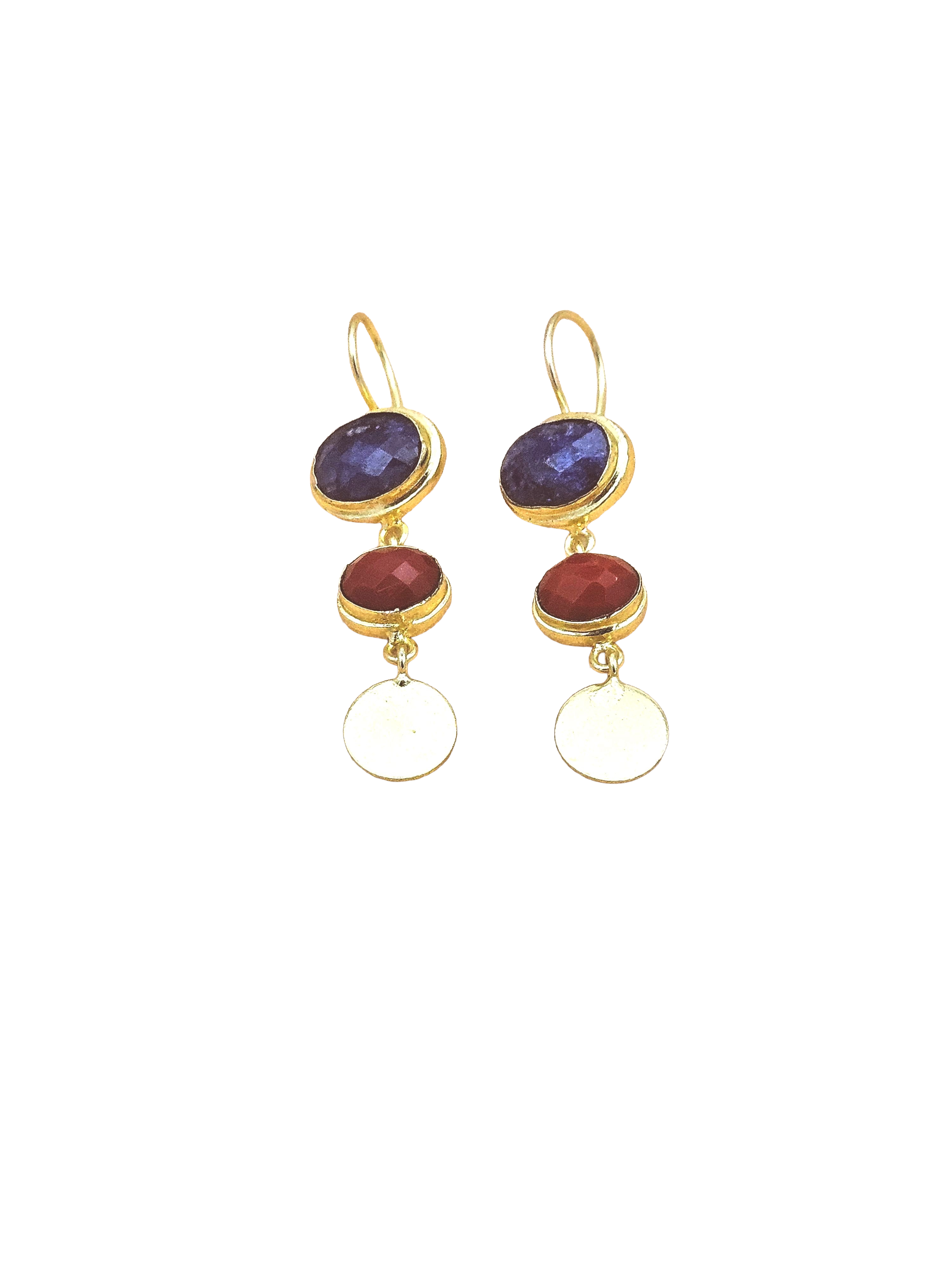 Beautiful Antique Gold Variant Color Gem Stone Light Weight Charming Designer Earring