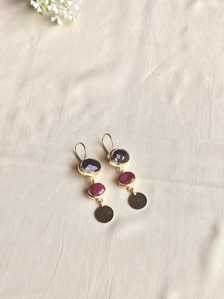 Beautiful Antique Gold Variant Color Gem Stone Light Weight Charming Designer Earring