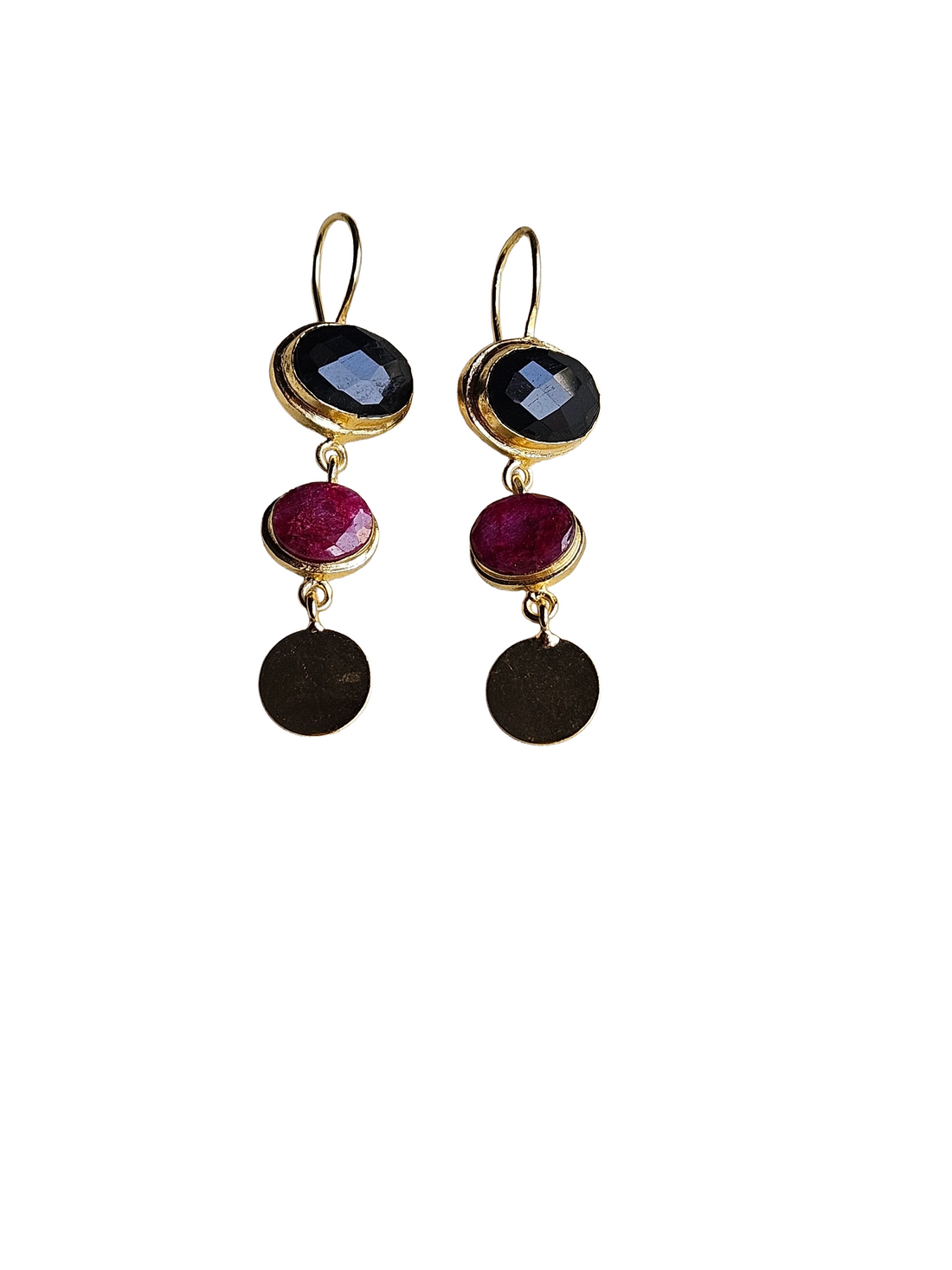 Beautiful Antique Gold Variant Color Gem Stone Light Weight Charming Designer Earring