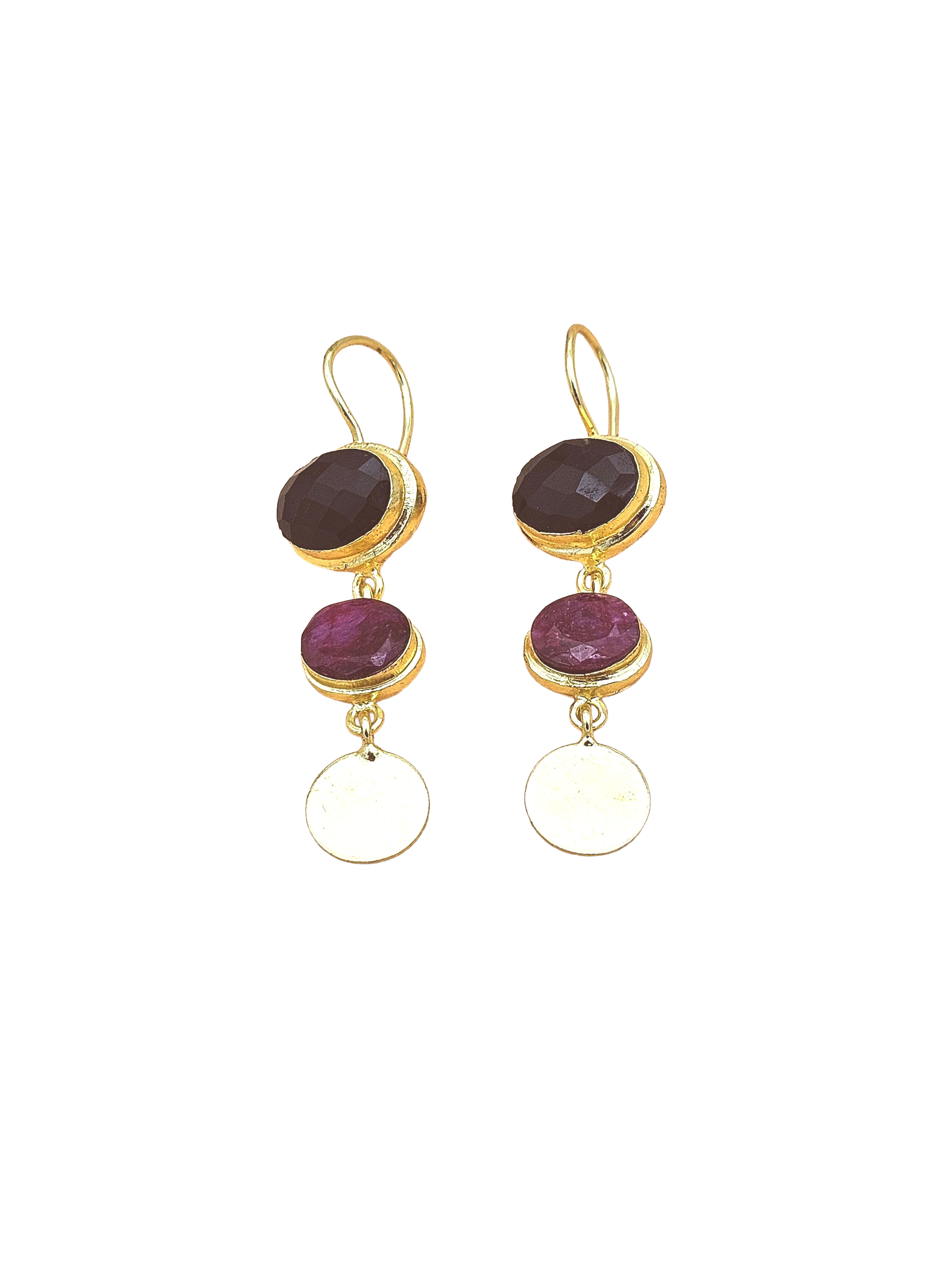 Beautiful Antique Gold Variant Color Gem Stone Light Weight Charming Designer Earring