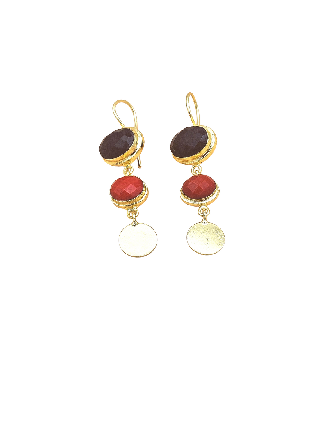 Beautiful Antique Gold Variant Color Gem Stone Light Weight Charming Designer Earring