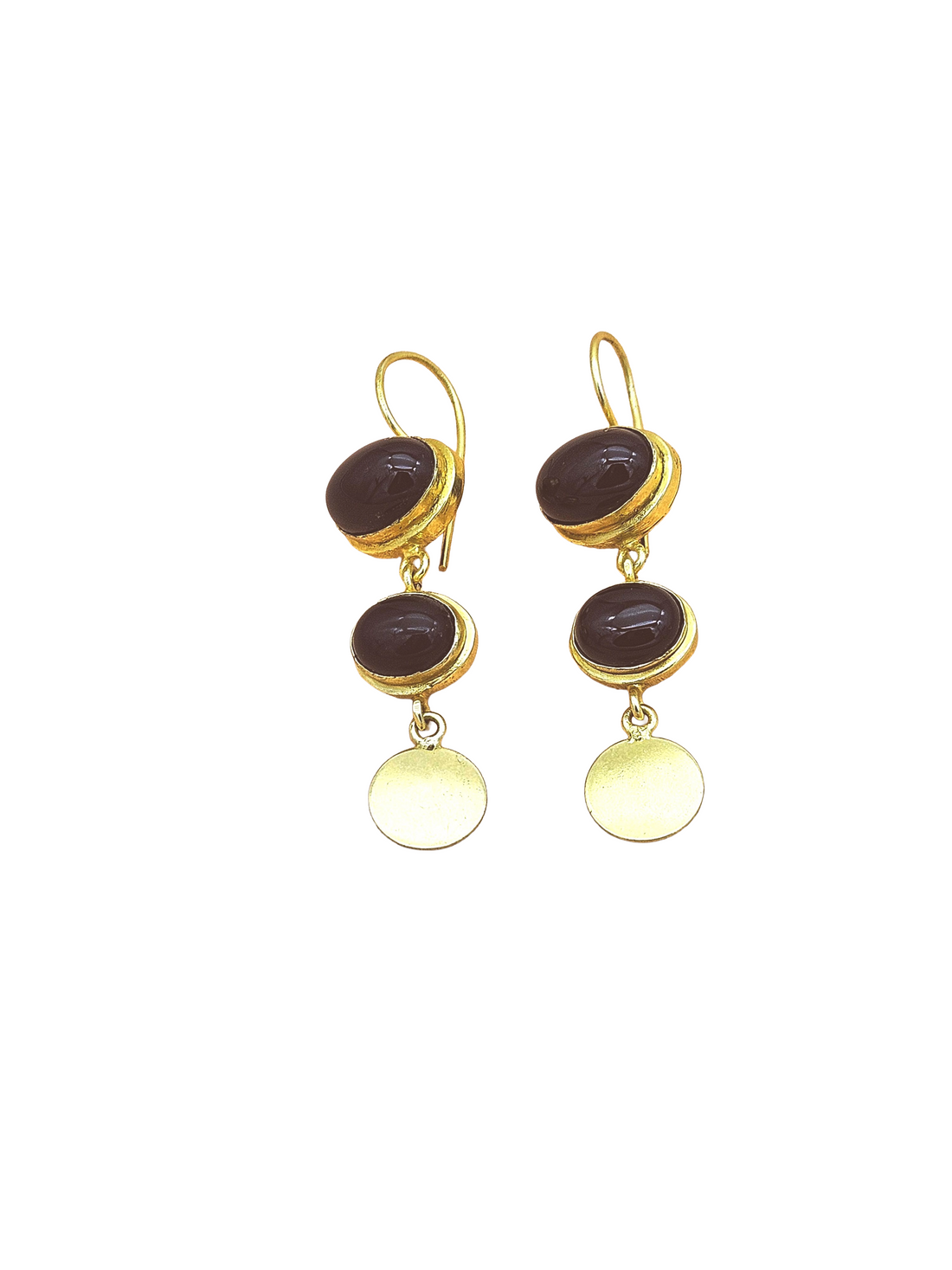 Beautiful Antique Gold Variant Color Gem Stone Light Weight Charming Designer Earring