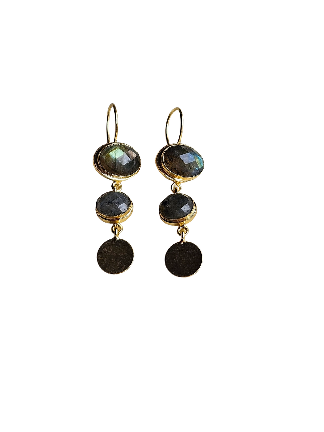 Beautiful Antique Gold Variant Color Gem Stone Light Weight Charming Designer Earring