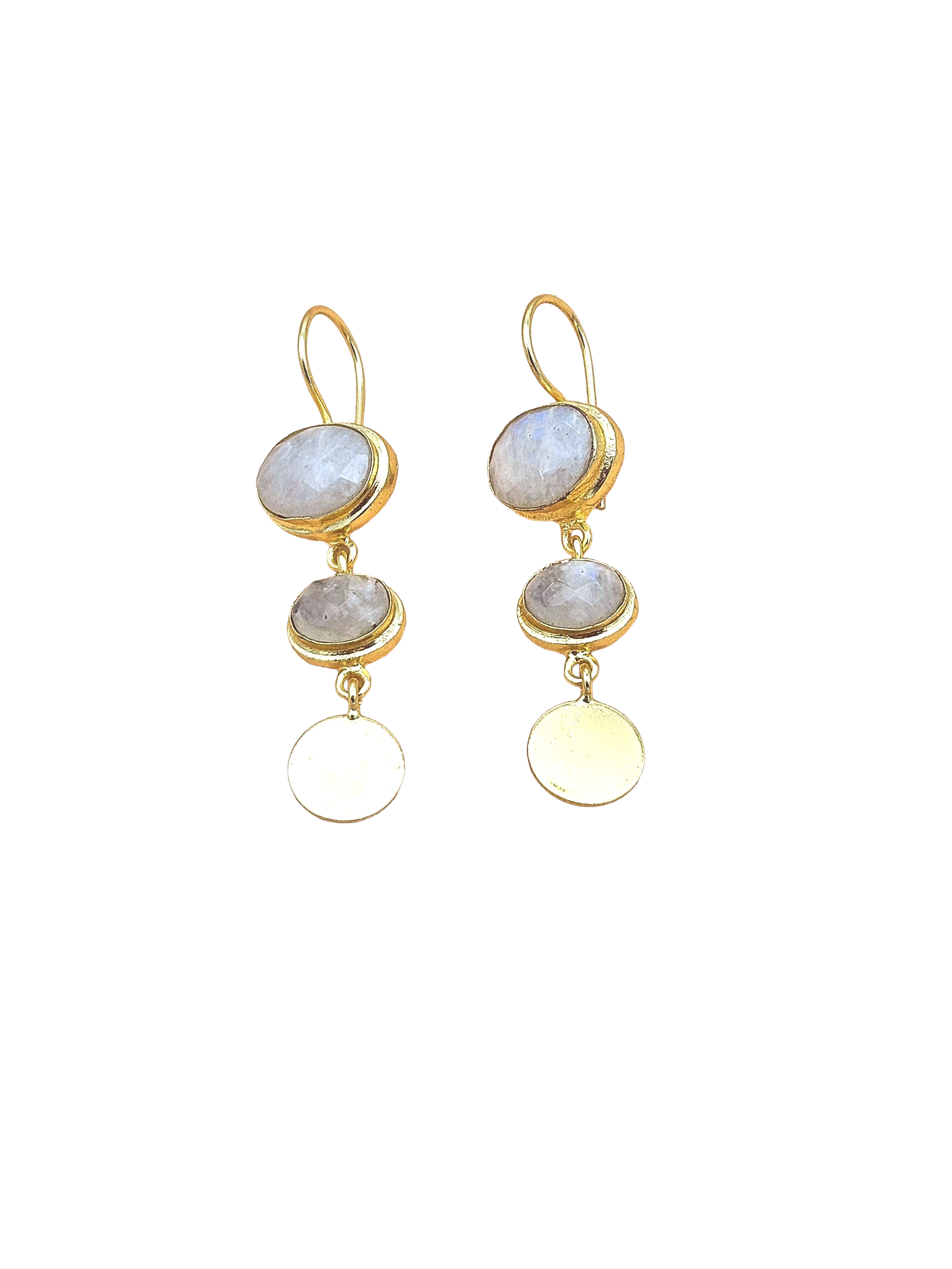 Beautiful Antique Gold Variant Color Gem Stone Light Weight Charming Designer Earring