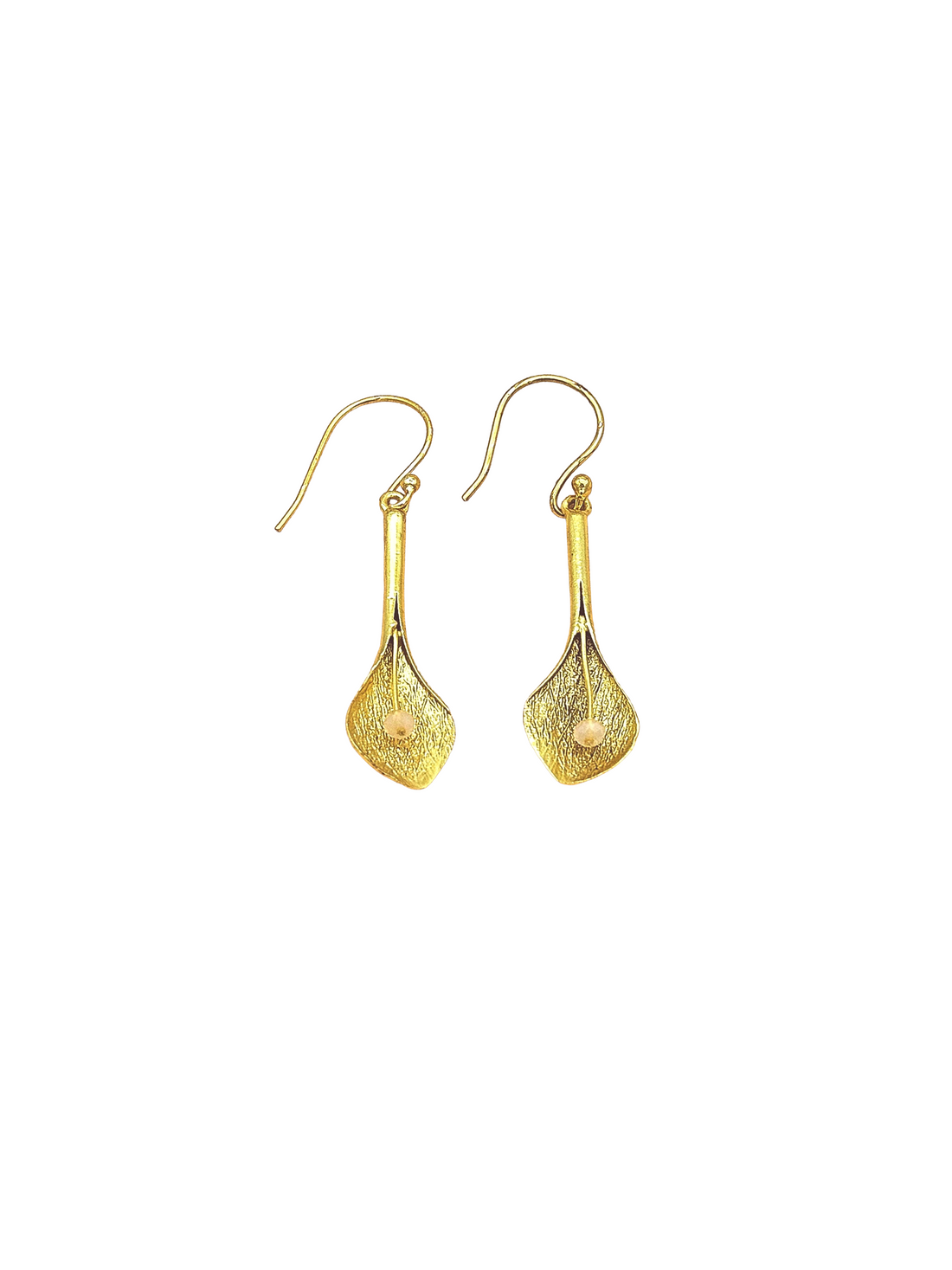 Gold Plated Semi-Precious Gemstone Earrings for Women | Elegant Fashion Dangle Earrings