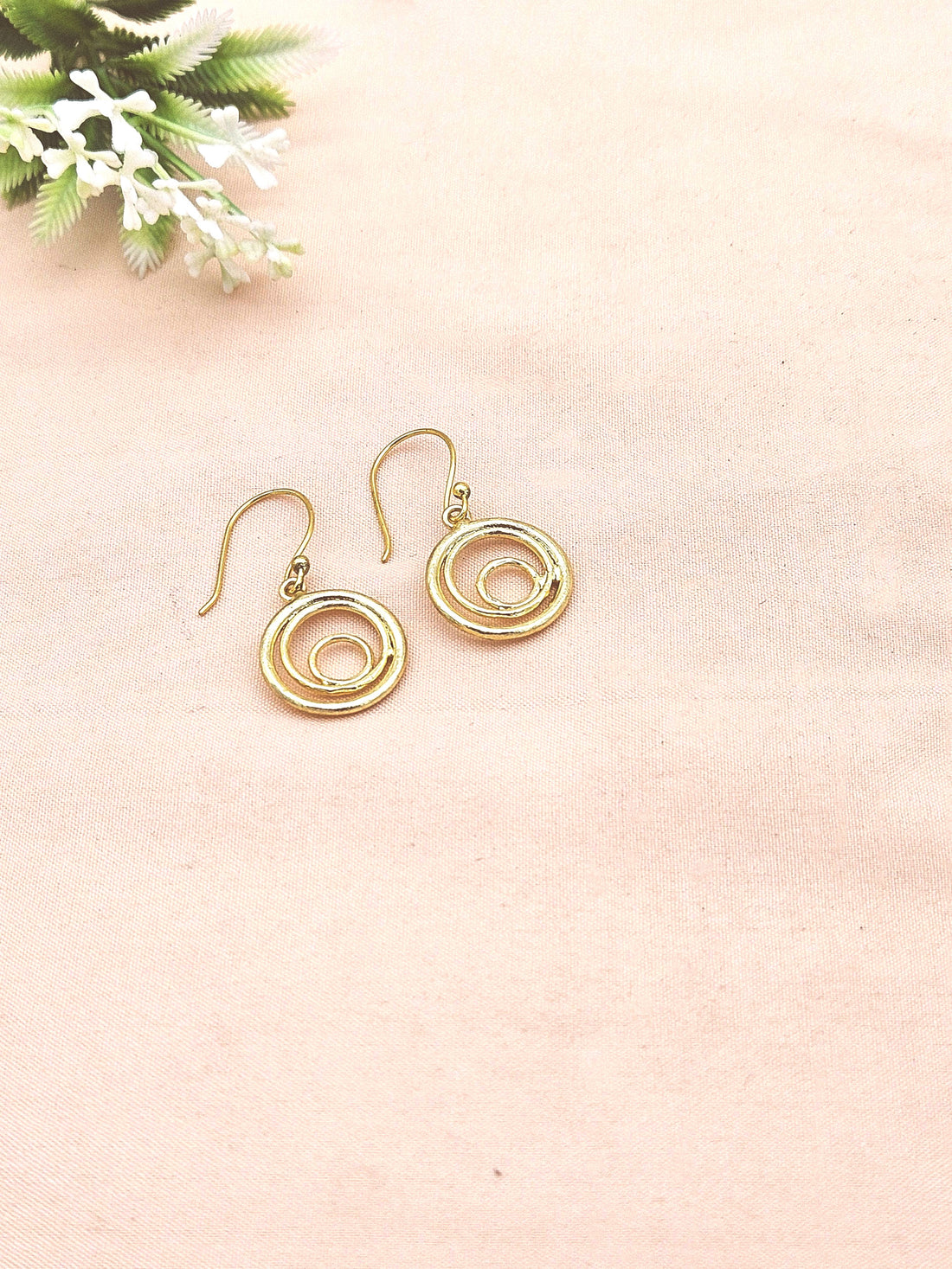 Handcrafted Gold Plated Lightweight Designer Dangle Earrings for Women | Elegant Fashion Jewelr