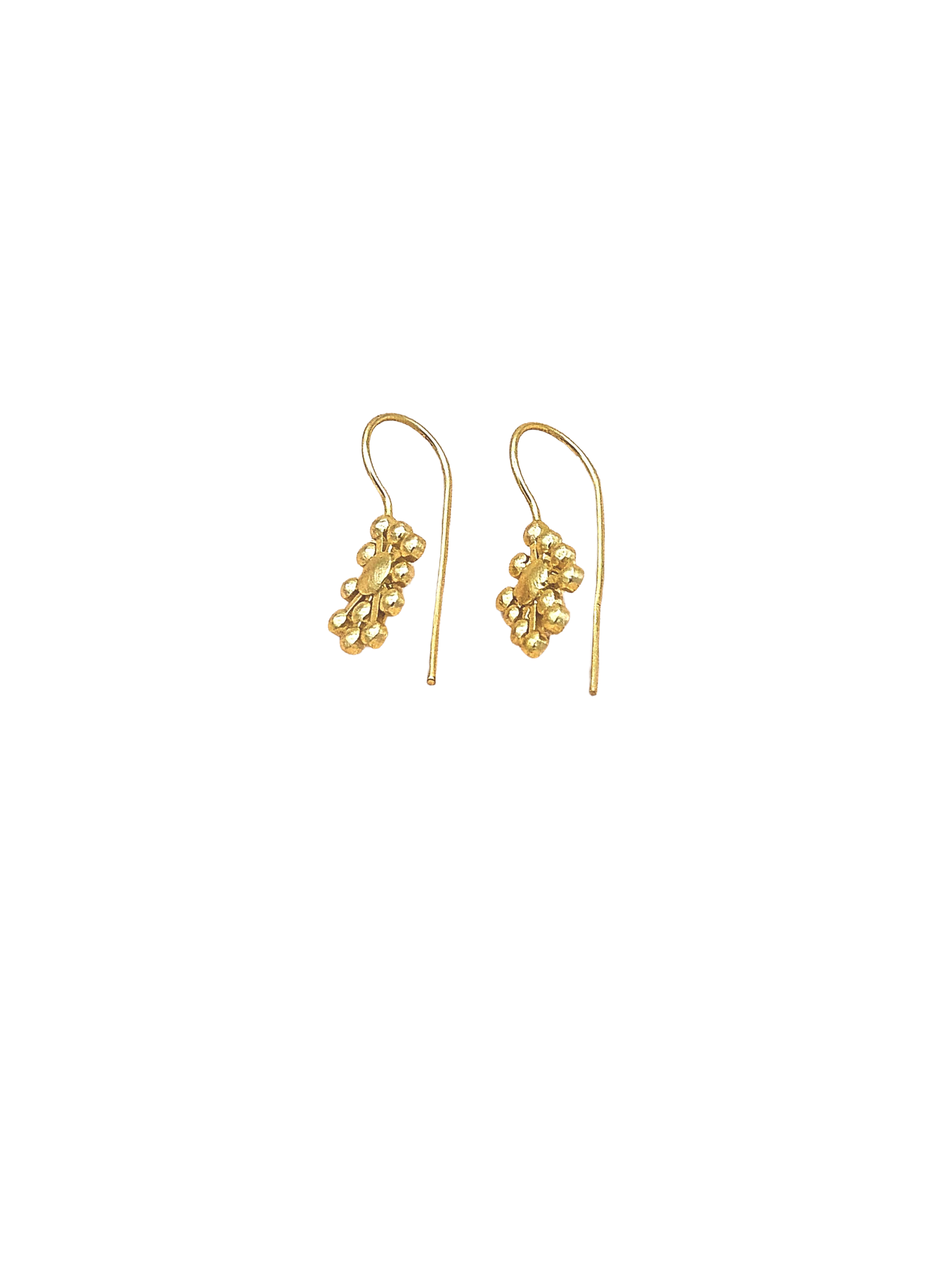 Lightweight Gold Plated Drop Earrings | Handcrafted Designer Fashion Earrings for Women