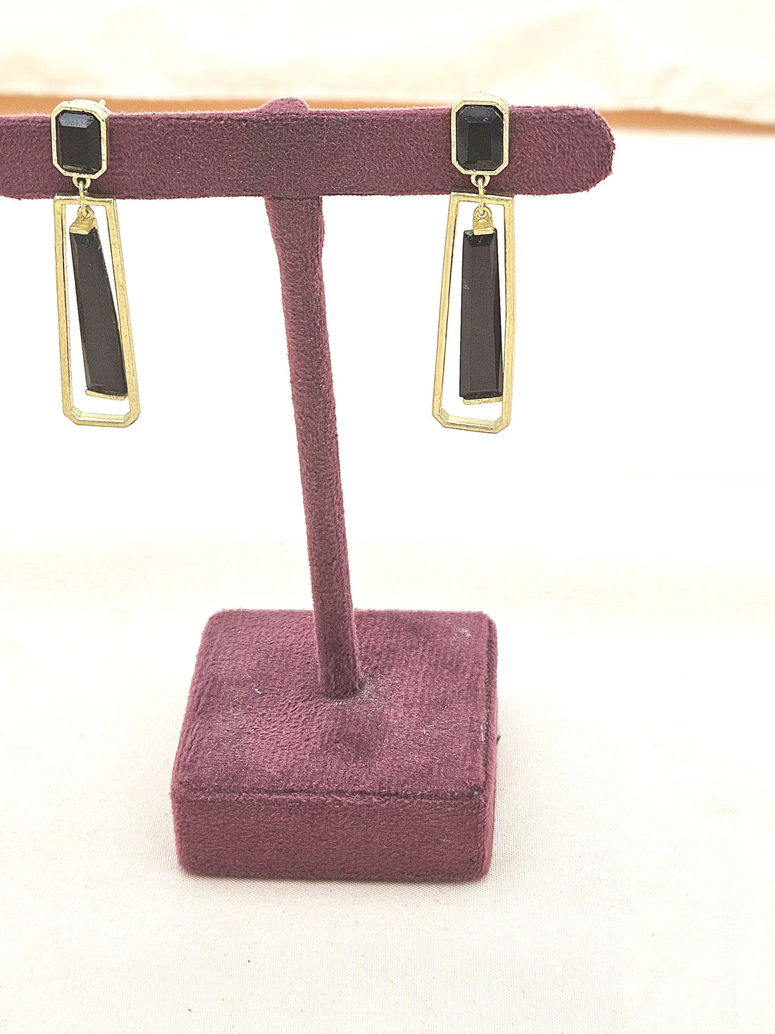 Artisan Gold Plated Semi Precious Gemstone Dangle Earrings | Unique Fashion Jewelry Gift for Her