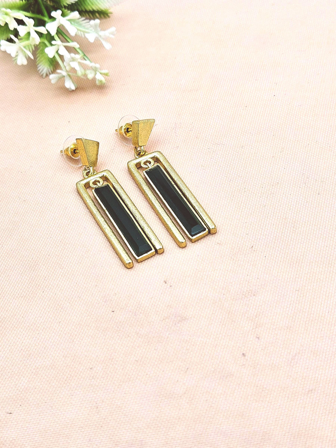 Luxury Handmade Aquamarine Rectangular Dangle Earrings – Designer Jewelry