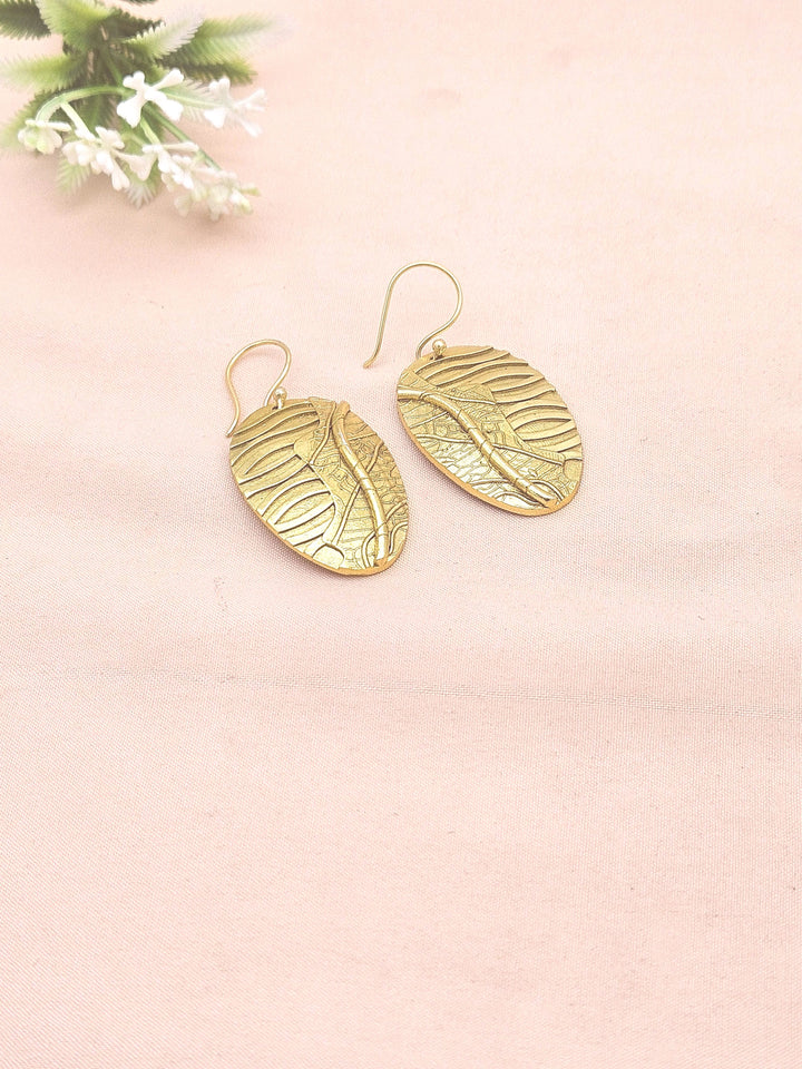 Gold Plated Unique Designer Dangle Earrings for Women | Elegant Drop Fashion Jewelry Gift