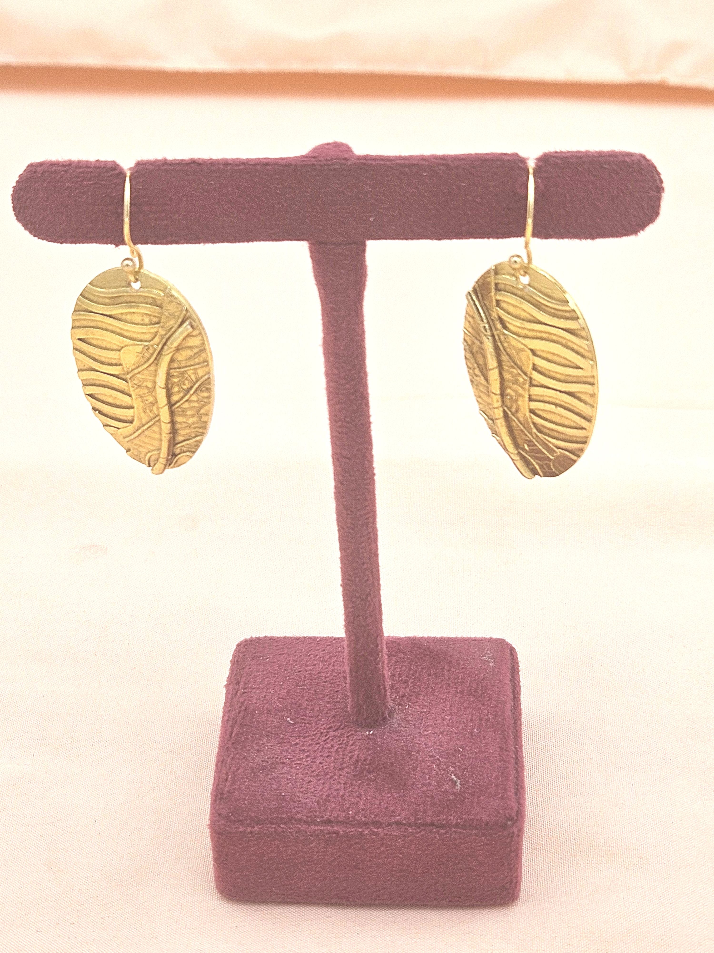 Gold Plated Unique Designer Dangle Earrings for Women | Elegant Drop Fashion Jewelry Gift