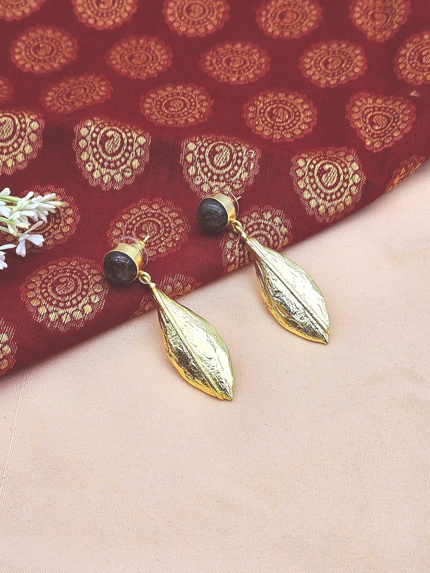 Gorgeous Handcrafted  Gold plated Labradorite Charming Designer Dangle Drop Earrings