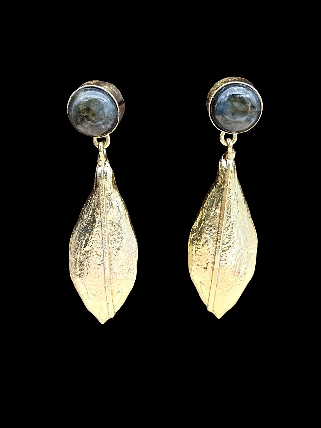 Gorgeous Handcrafted  Gold plated Labradorite Charming Designer Dangle Drop Earrings