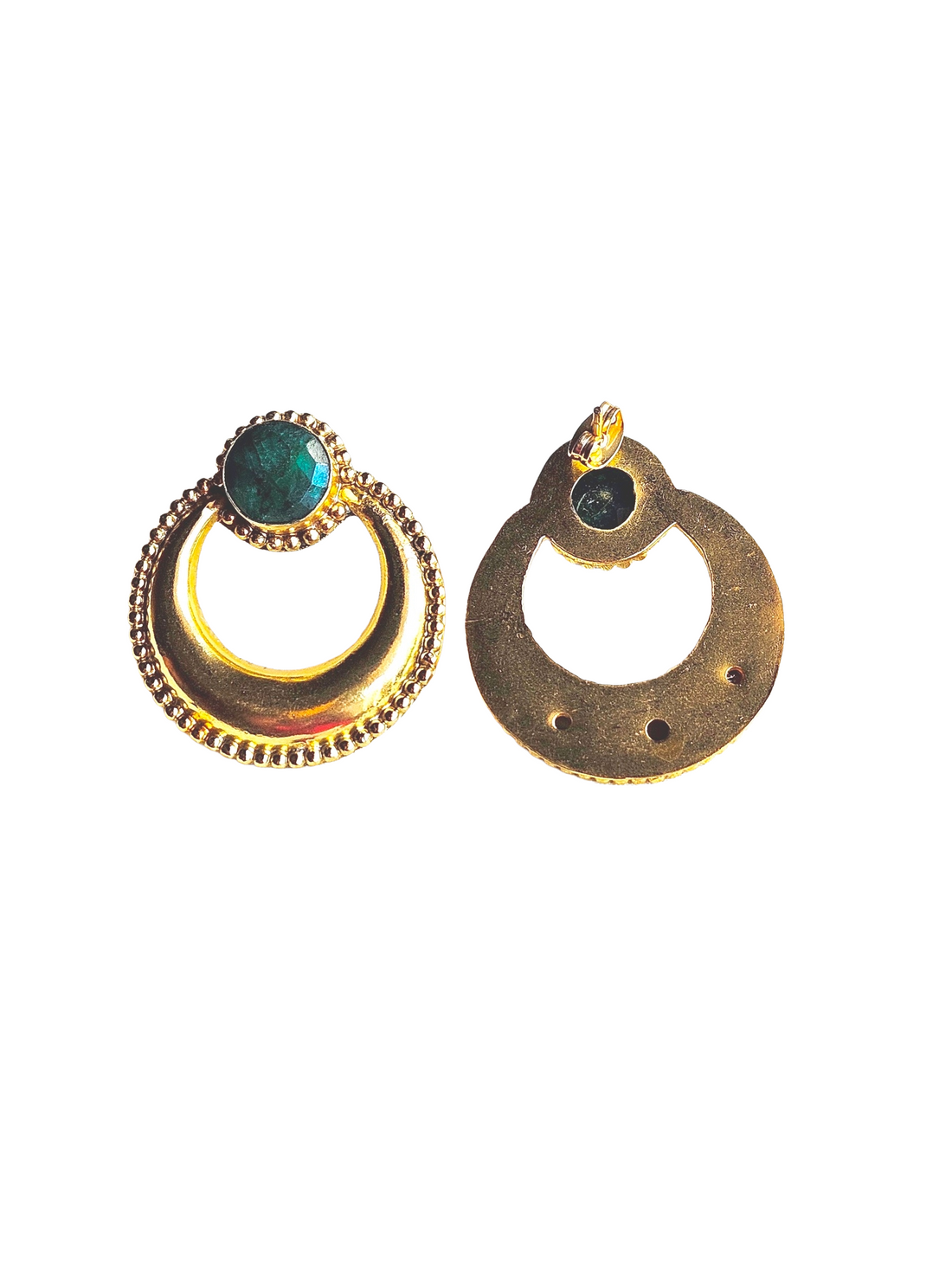 Awesome Gold plated Semi Precious Stone Cute designer Statement Earrings