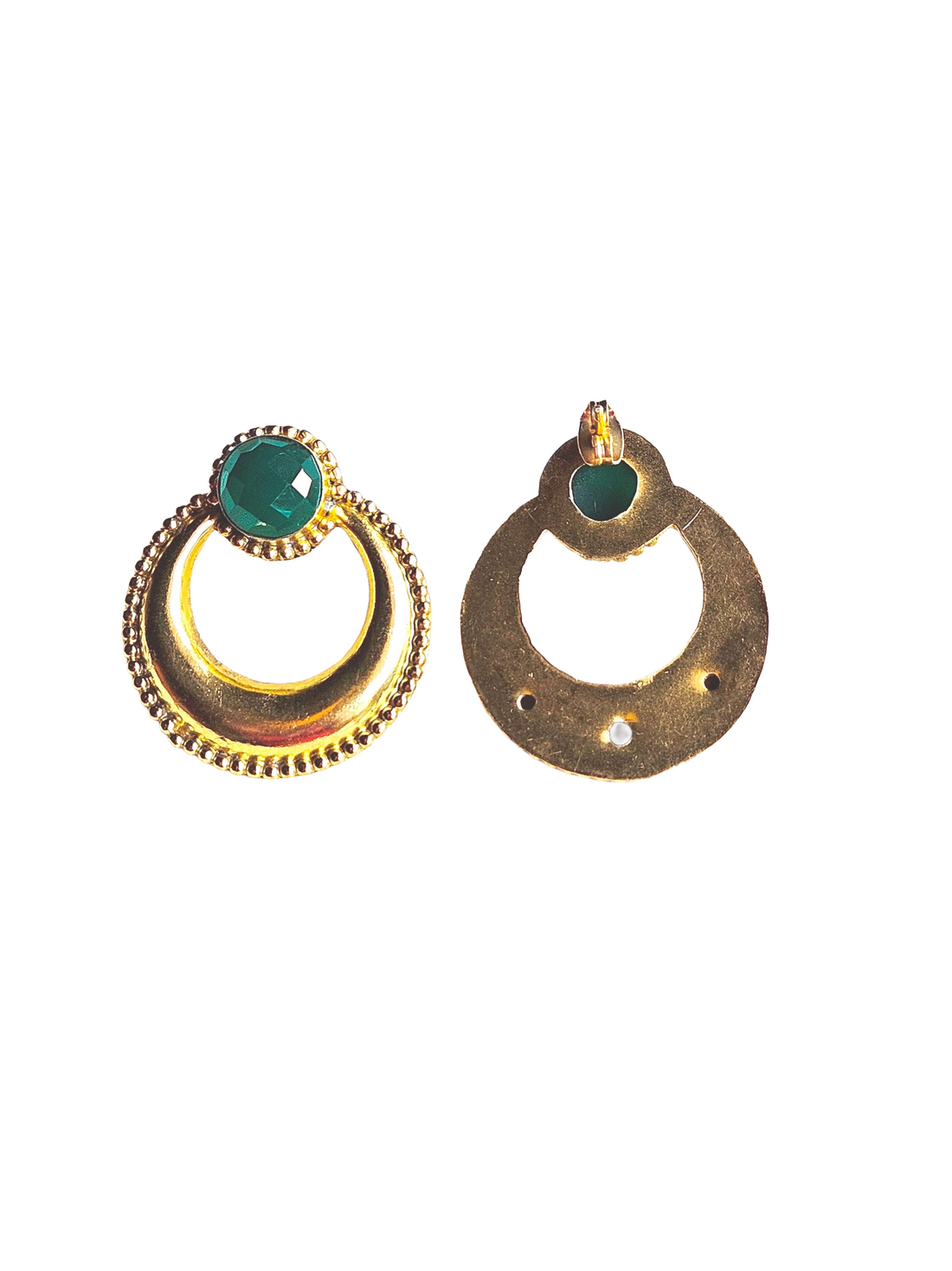 Awesome Gold plated Semi Precious Stone Cute designer Statement Earrings
