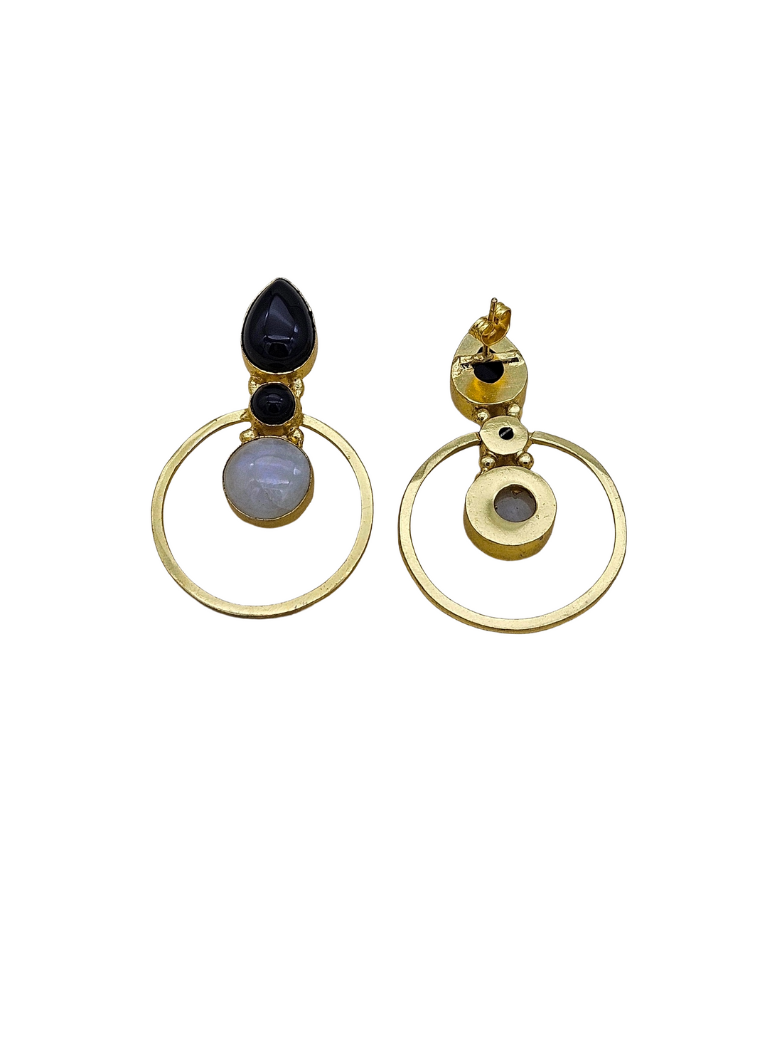 Amazing Gold plated Semi Precious Stone attractive designer Costume Statement Earrings