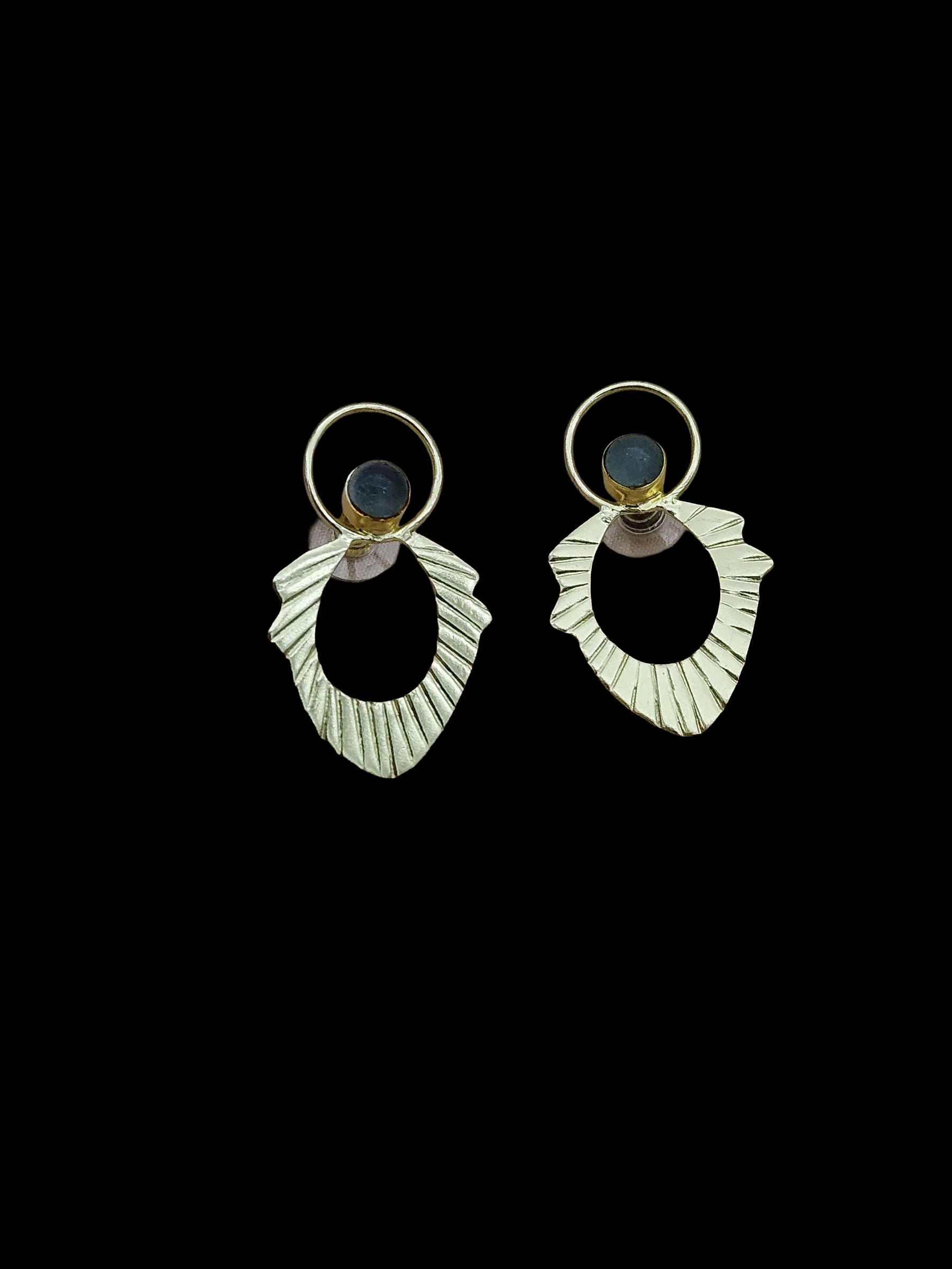 Awesome Gold plated Chalcedony Stone light Weight charming Designer Statement Earrings