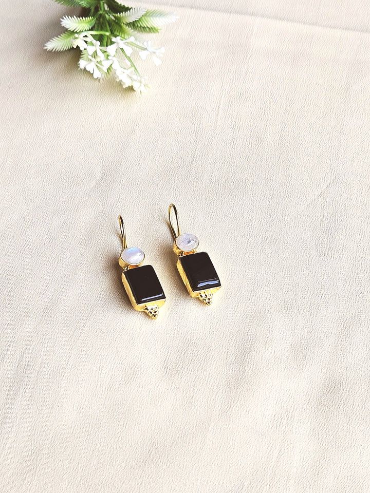 Gorgeous Gold plated  Semi Precious Stone attractive Light weight Statement Earrings