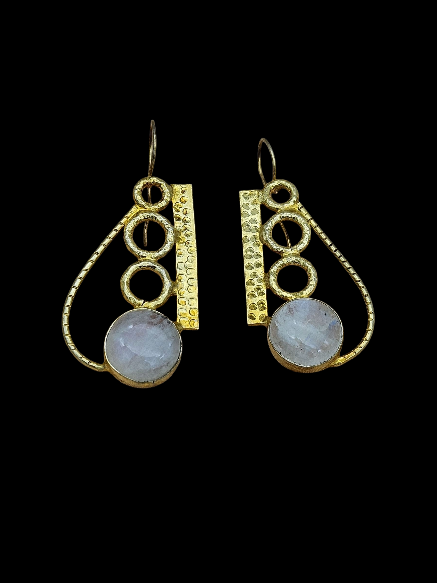 Awesome Gold plated Rainbow Stone light Weight charming Designer Statement Earrings